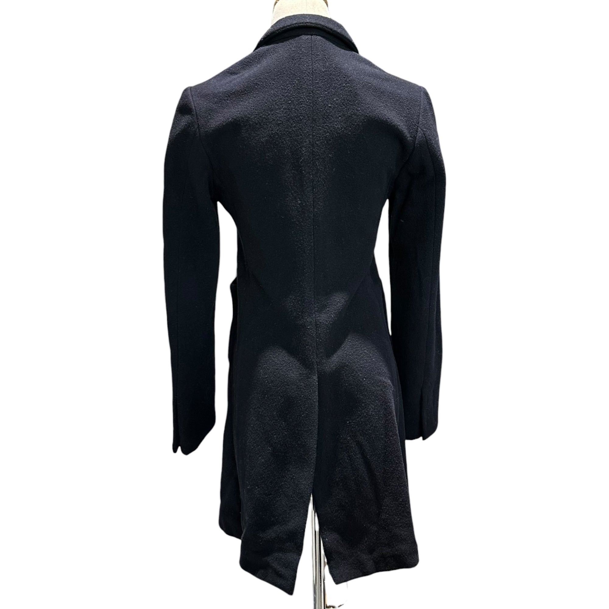 COMME des GARCONS(コムデギャルソン) 10AW Wool Nylon Hook Button Melton Jacket ウール ナイロン フックボタン メルトン ジャケット GF-J071 S ブラック AD2010
