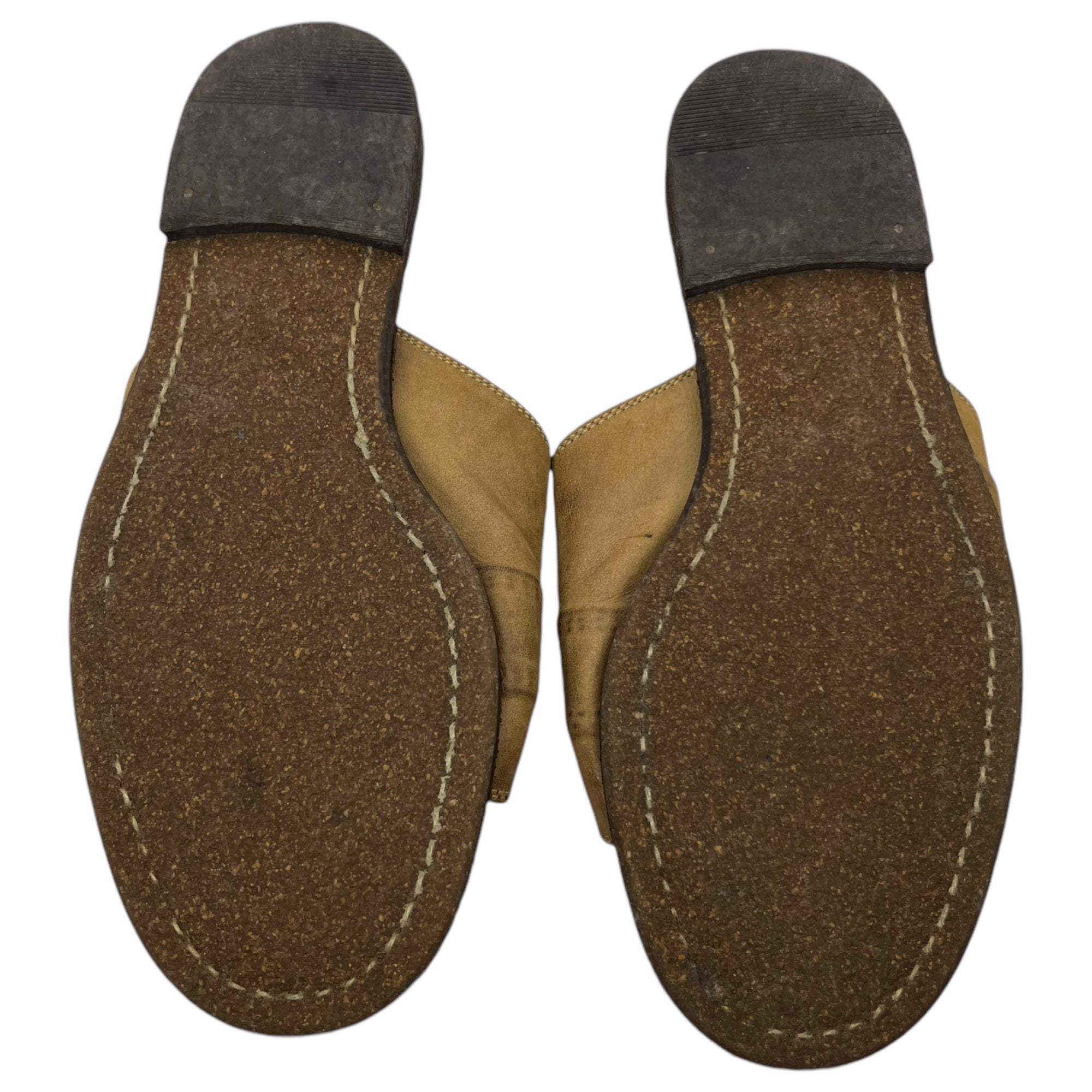 Maison MIHARA YASUHIRO(メゾンミハラヤスヒロ) 00's Broiled leather sandals 炙り出し レザー サンダル 表記無し(26cm程度) ベージュ×ブラック