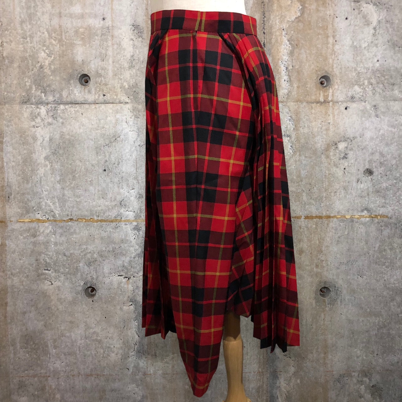 COMME des GARCONS JUNYA WATANABE(コムデギャルソンジュンヤワタナベ) 17AWチェックプリーツスカートパンツ JT-P045 SIZE S レッド×ブラック AD2017