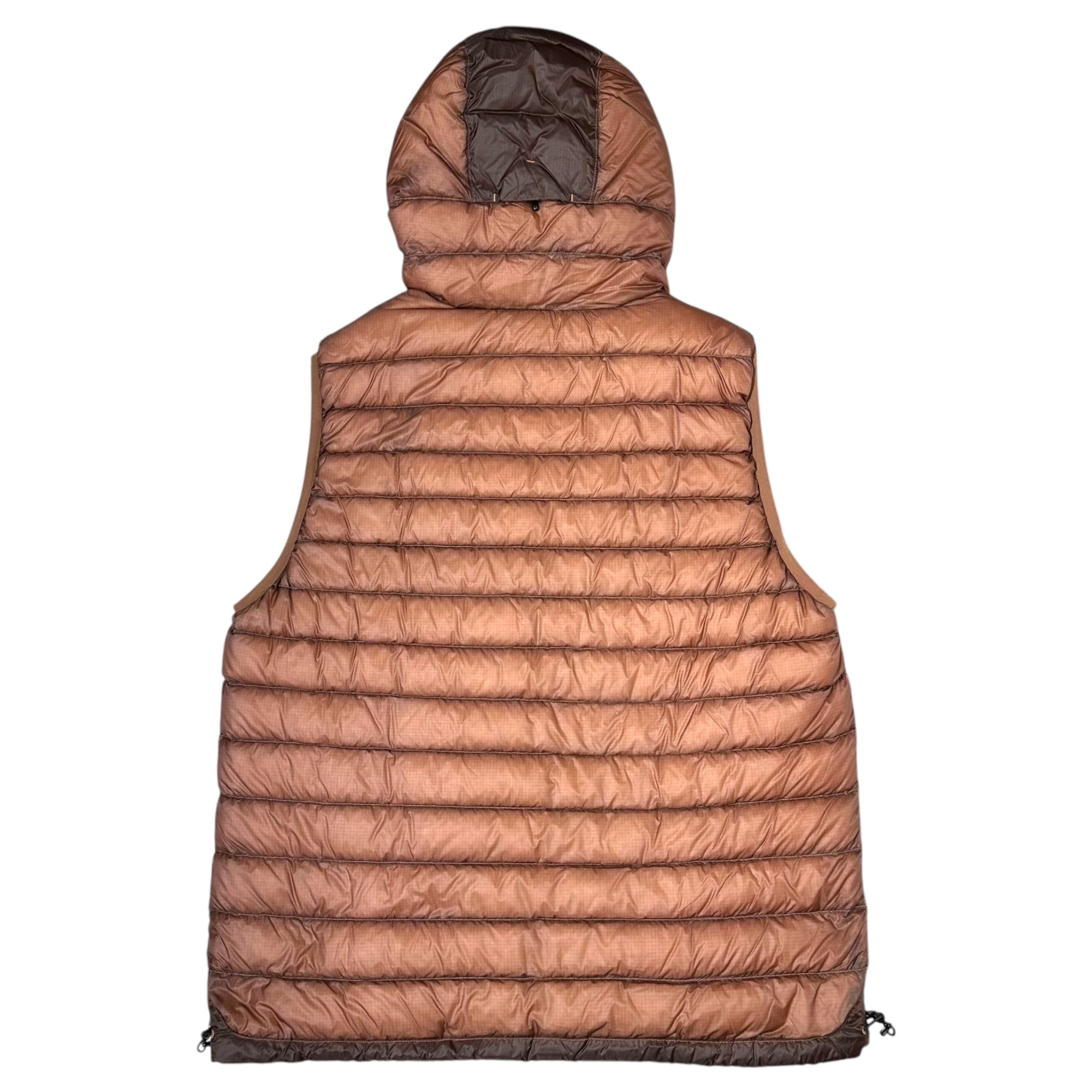 C.P.COMPANY(シーピーカンパニー) D.D.SHELL GOGGLE DOWN VEST ゴーグル ダウン ベスト 15CMOW171A006099A 54(XXL程度) ブラウン