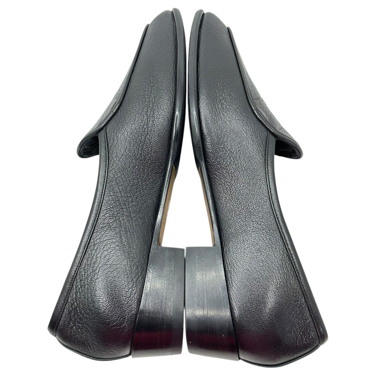 BAUDOIN & LANGE(ボードイン アンド ランジ) Sagan Classic Plain - Black Deerskin サガン クラシック プレーン ブラック ディアスキン 39(24.5cm程度) ブラック 鹿革 ローファー