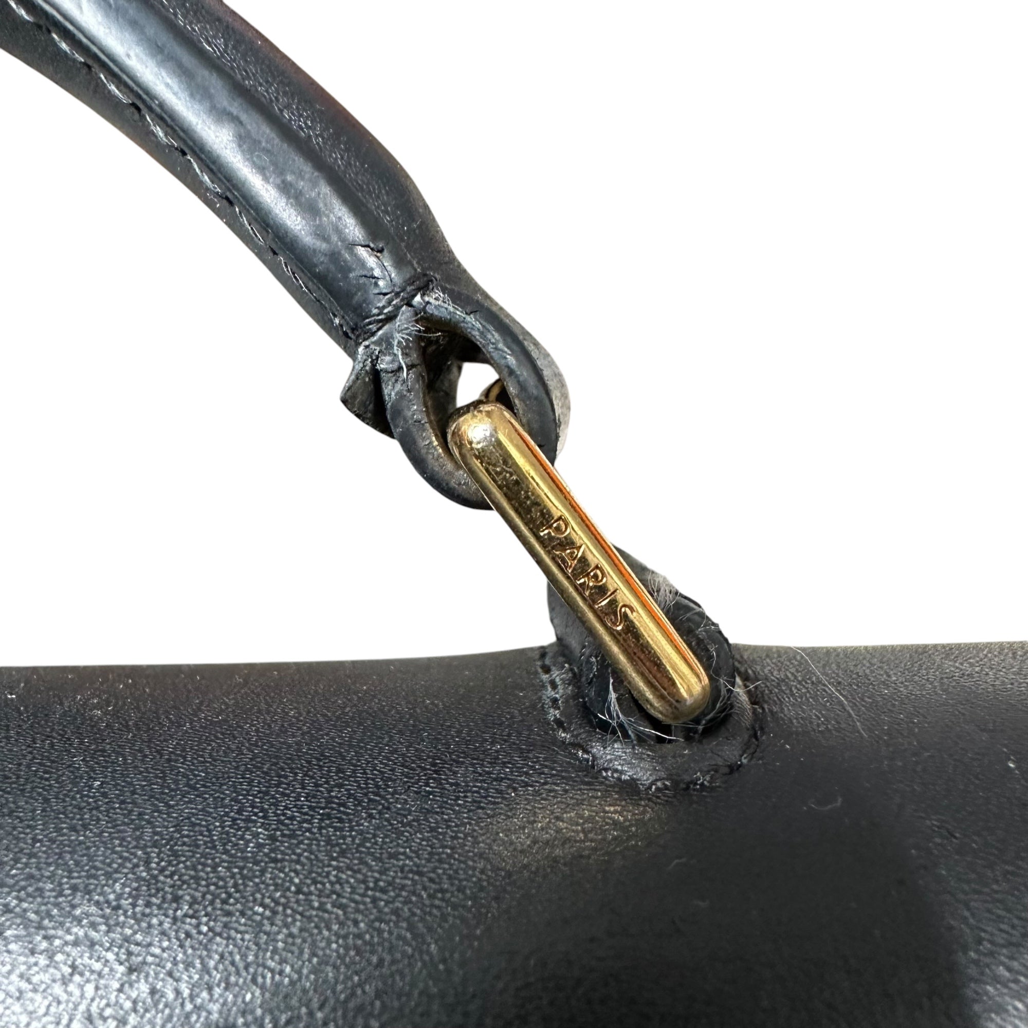 CELINE(セリーヌ) 2019SS By Hedi Slimane Cartable Leopard Briefcase エディ期 カータブル スモール ブリーフケース - レオパード F-MP-2199 ブラック×ブラウン ハンド バッグ ビジネス ハラコ