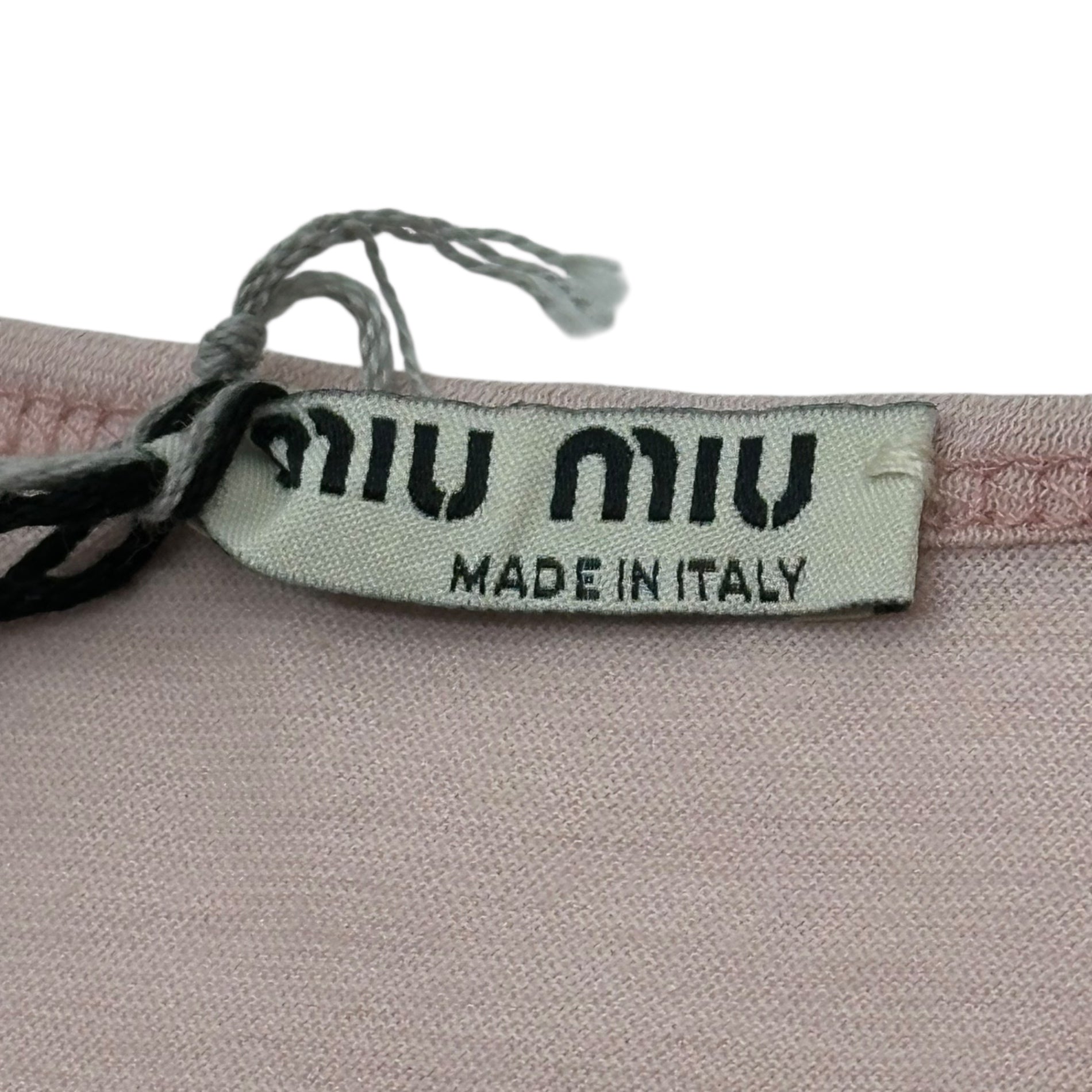 miu miu(ミュウミュウ) Sequin Flower Crew Neck T-Shirt スパンコール 花 クルーネック Tシャツ MJM239 M ピンク