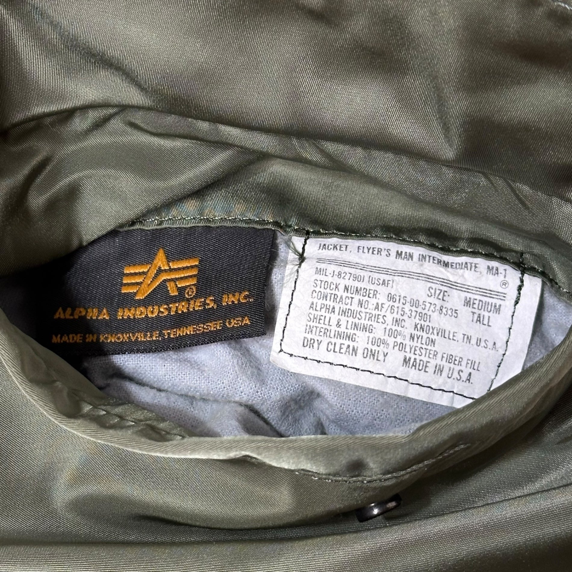 GOODENOUGH × ELECTRIC COTTAGE × TOMO(グッドイナフ × エレクトリックコテージ × トモ) Final sale items at ready made MA-1 TOMO's hand painting レディーメイド 最終販売 エムエーワン TOMO氏 ハンドペイント GMA-1-ECL-0902-MOD M-TALL セージグリーン 少数生産稀少品 2001's