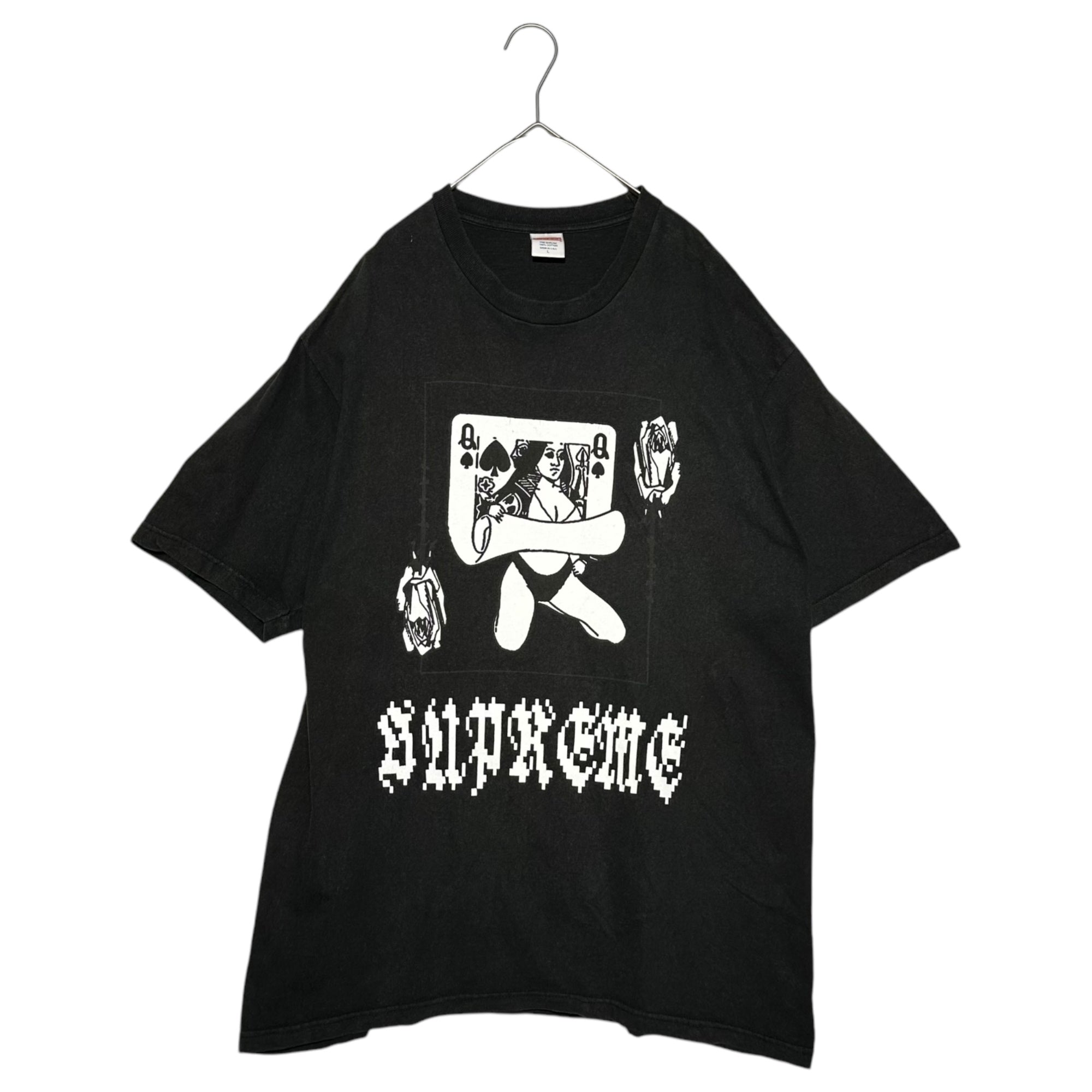 SUPREME(シュプリーム) 19AW Queen Tee トランプ クイーン プリント 半袖 Tシャツ L ブラック