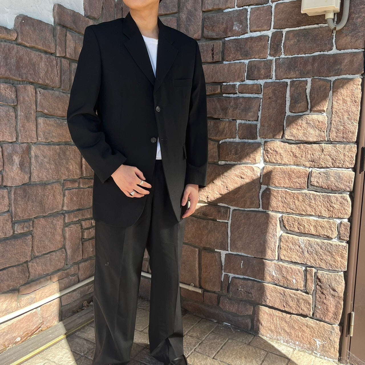 COMME des GARCONS HOMME PLUS(コムデギャルソンオムプリュス) 90's 3B wool jaket /テーラードジャケット/3Bジャケット PJ-10026S S ブラック AD1995