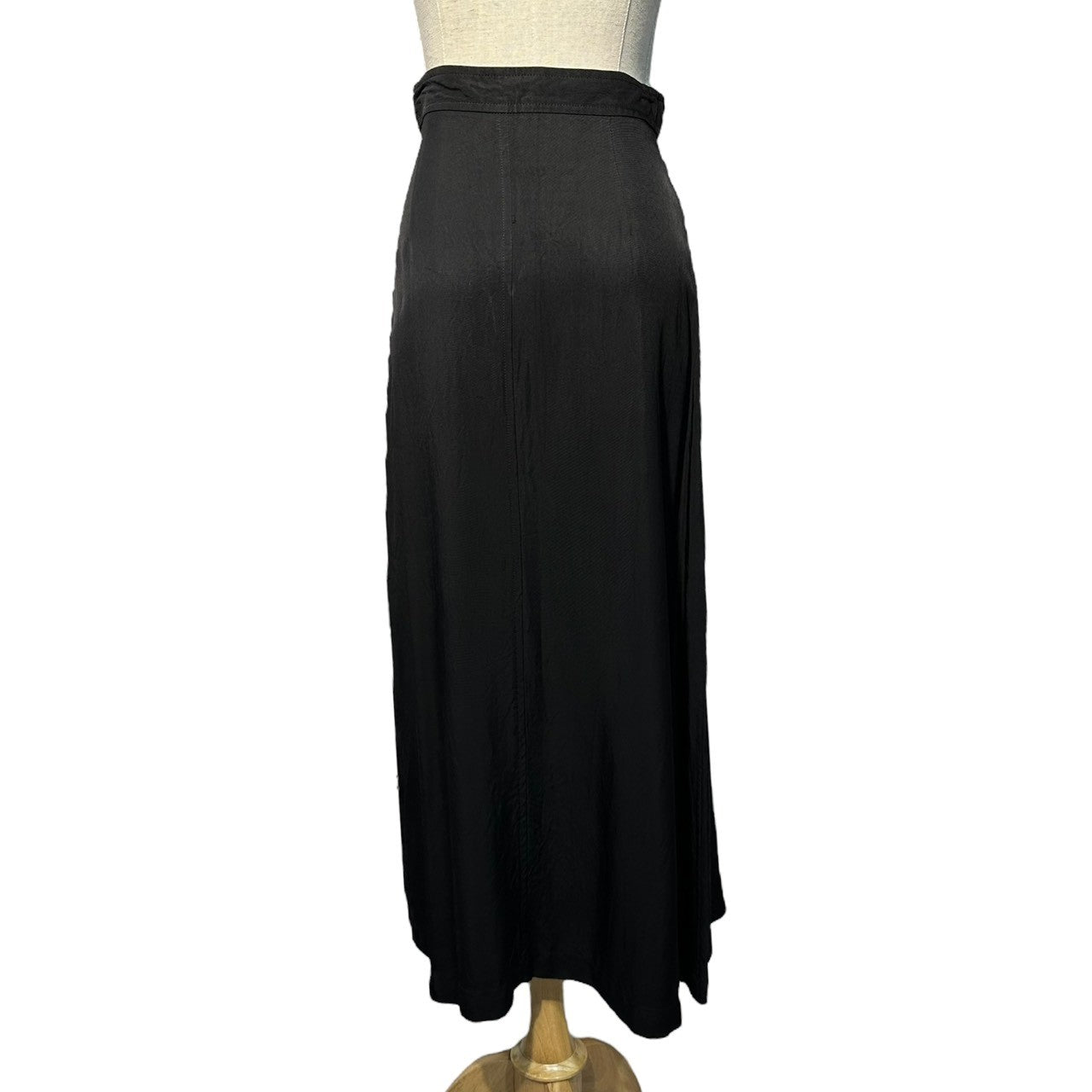 robe de chambre COMME des GARCONS(ローブドシャンブルコムデギャルソン) 80's Acetate Long Tight Skirt 80年代 アセテート ロング タイト スカート RS-080080 FREE ブラック AD表記無し 川久保玲 本人期