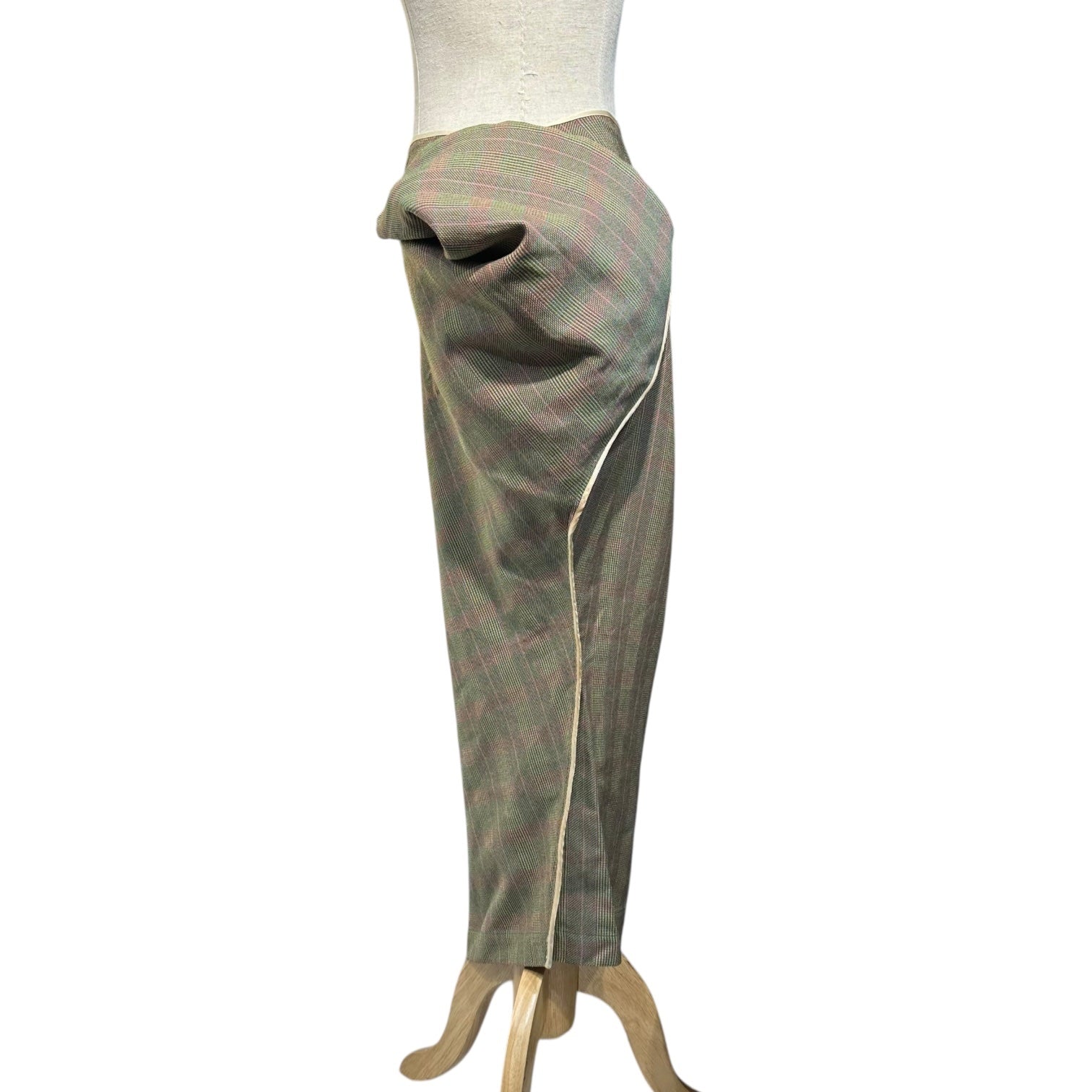 COMME des GARCONS JUNYA WATANABE(コムデギャルソンジュンヤワタナベ) 97AW Vintage Waist bag skirt ヴィンテージ ウエスト バッグ 変形 スカート JS-040090 FREE グリーン×ピンク AD1997