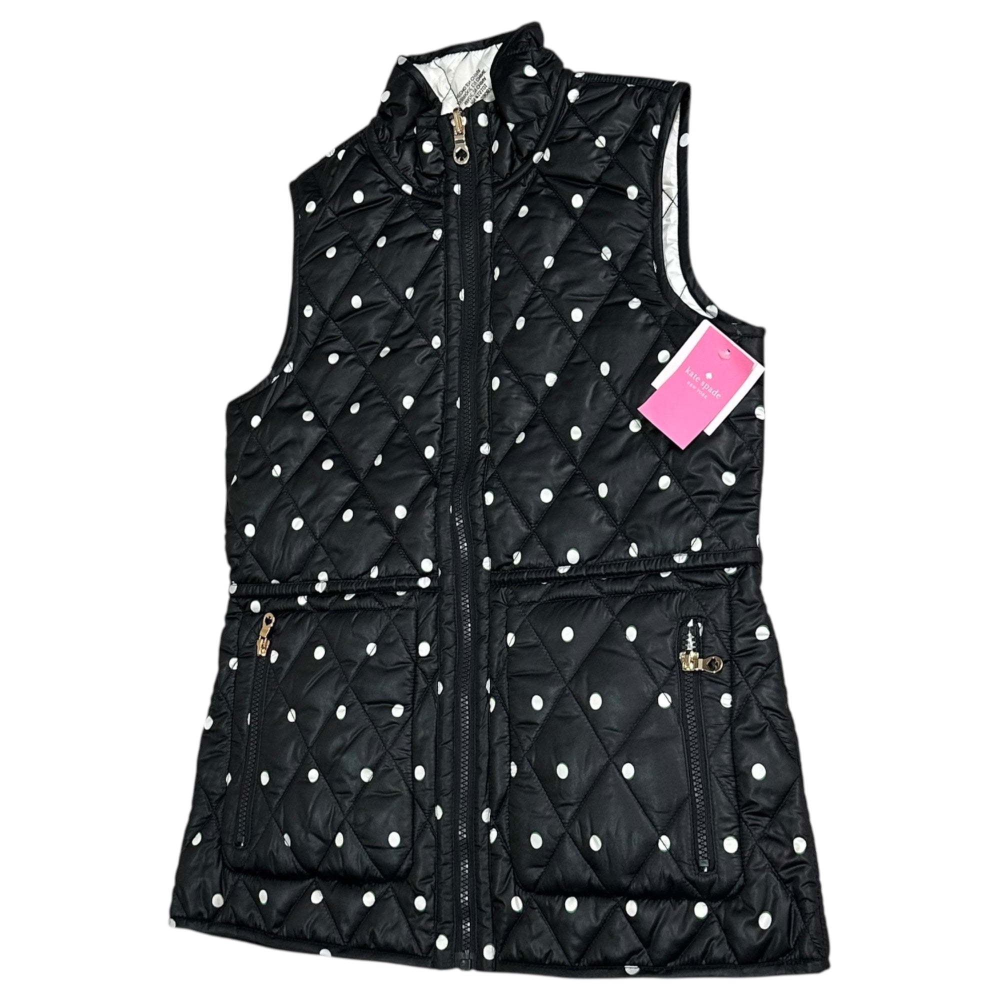 kate spade(ケイトスペード) Amerex reversible quilted vest アメレックス リバーシブル キルテッド ベスト K13706UR-KJ S ブラック 参考定価44,000円