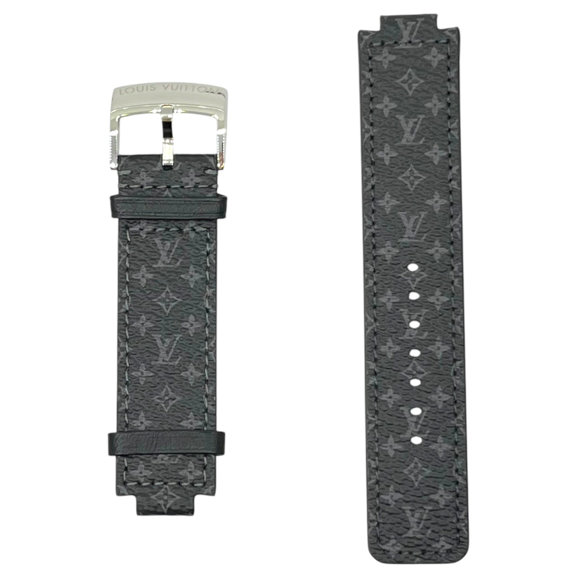 LOUIS VUITTON(ルイヴィトン) タンブール ナノモノグラム エクリプス キャンバス ストラップ L 替え ベルト L/L ブラック R10209 ケース付き スマートウォッチ 腕時計