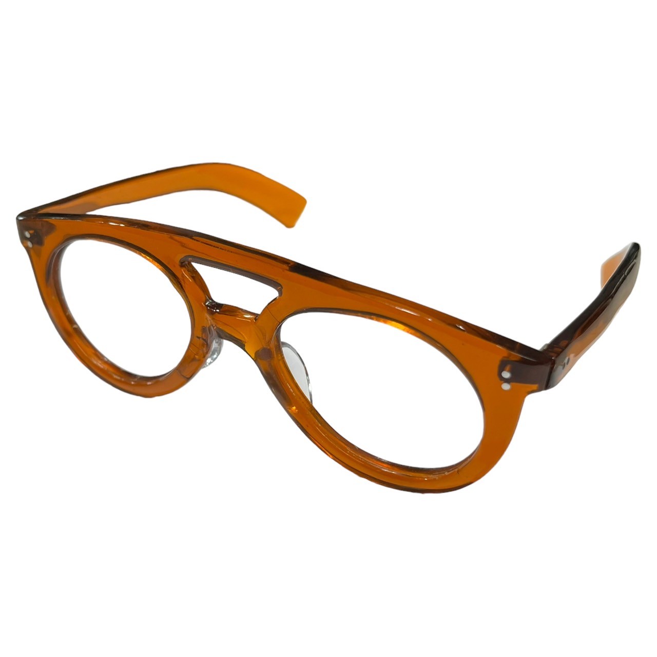 Euro vintage(ヨーロッパヴィンテージ) 40's French vintage flameフランス ヴィンテージ メガネフレーム 40年代 オレンジ 眼鏡 サングラス