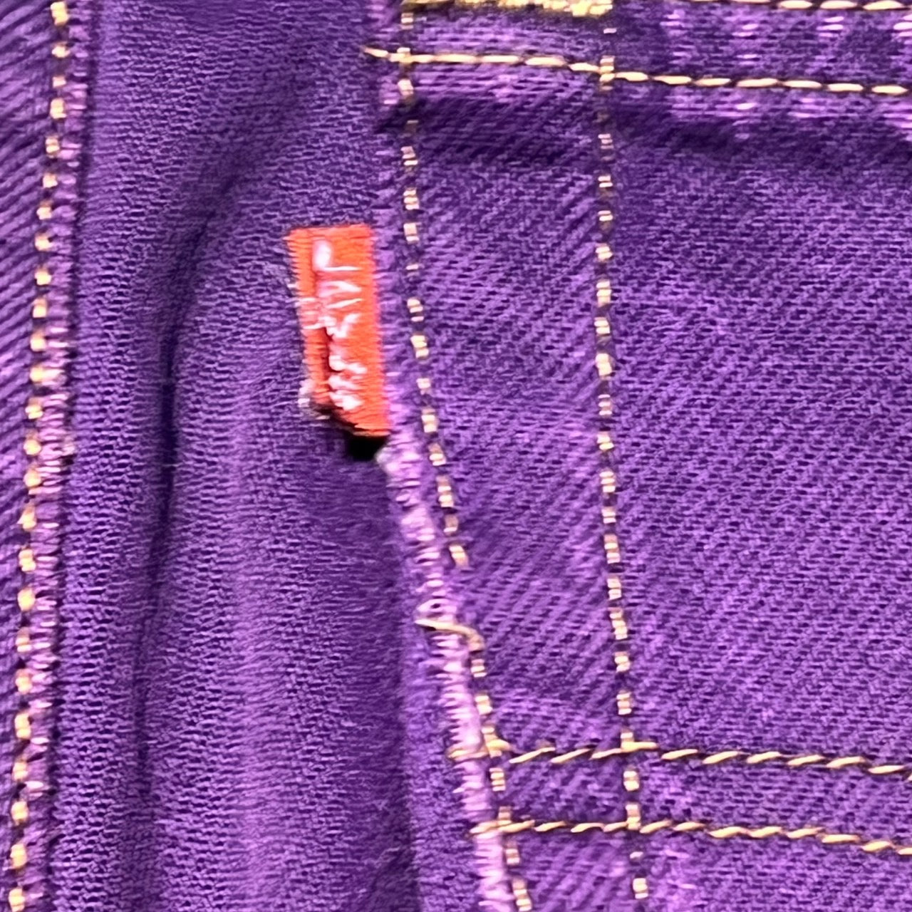 Levi's(リーバイス) 90's 501後染デニムパンツ 表記無し(W30程度) パープル USA製
