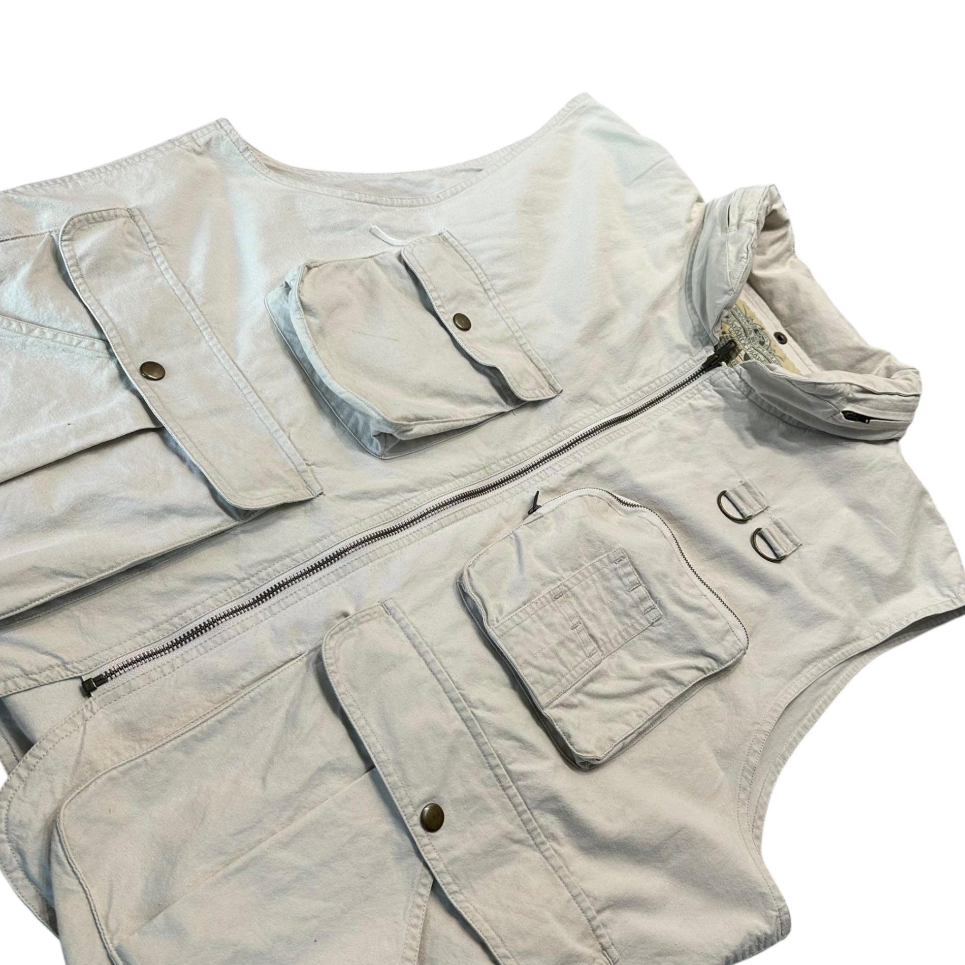 BANANA REPUBLIC(バナナリパブリック) 90’s ”SAFARI&TRAVEL” Safari Vest サファリ ベスト XL ベージュ 90年代 ヴィンテージ