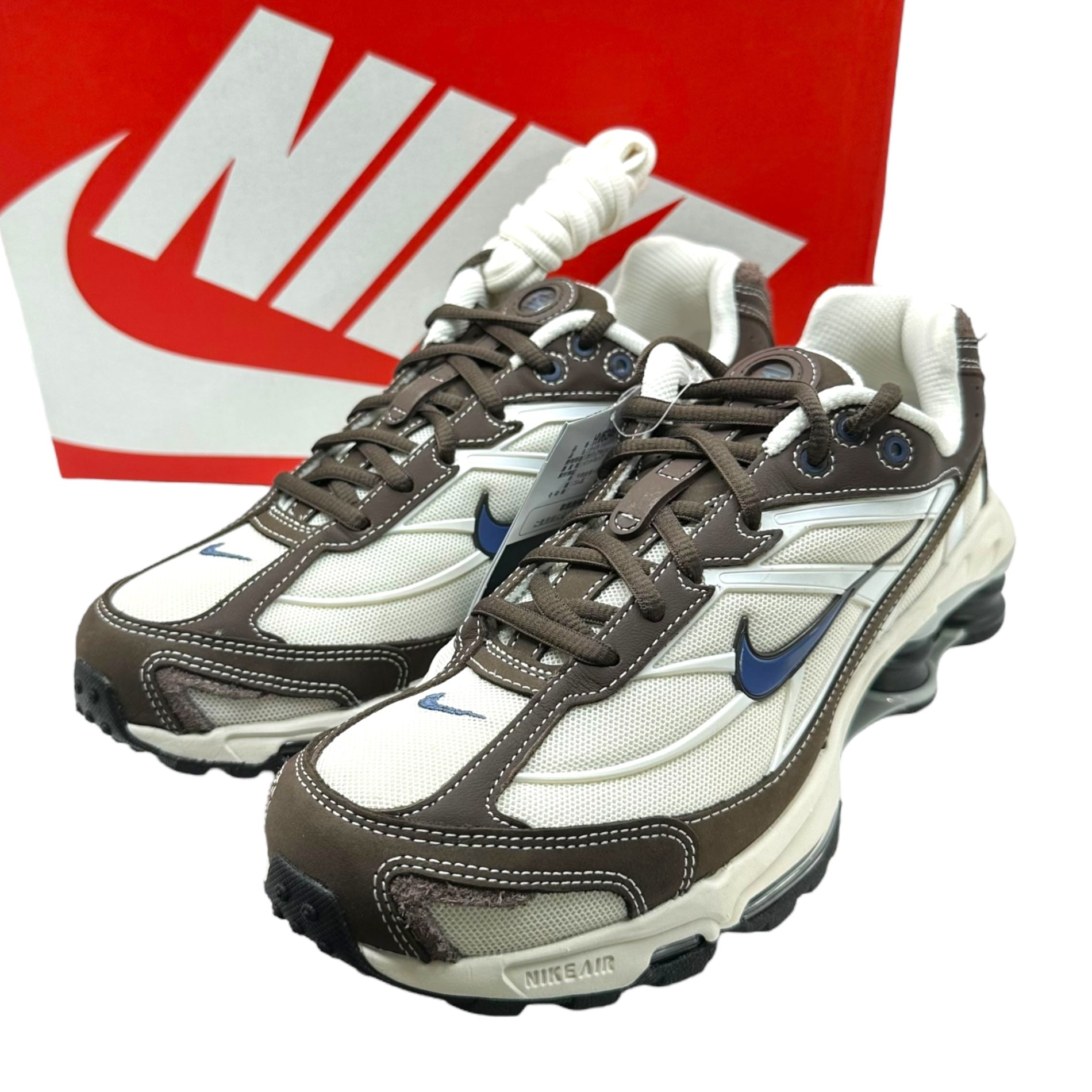 NIKE(ナイキ) Shox Ride 2 "Phantom and Baroque Brown" ショックス ライド 2 HV6349-200 25cm ホワイト×ブラウン ローカット スニーカー 箱付