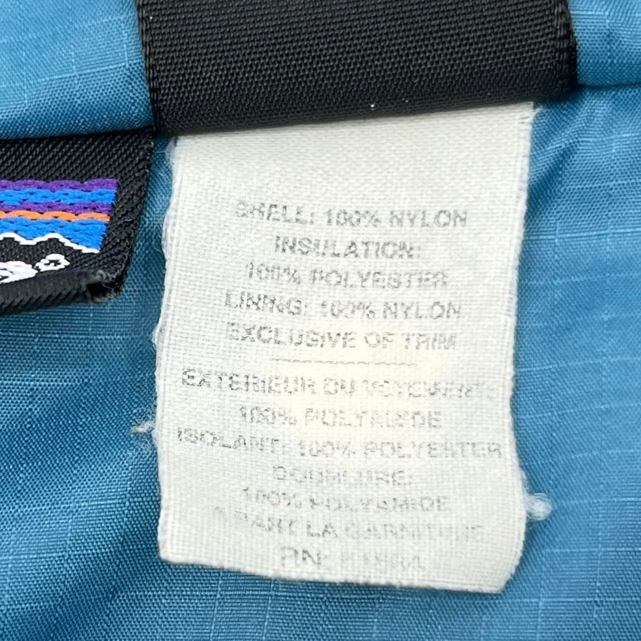 Patagonia(パタゴニア) 90's USA made Puff ball pullover vest パフボール プルオーバー 中綿 ベスト 04012 M ブラック×ブルー 90年代 ヴィンテージ 97年製