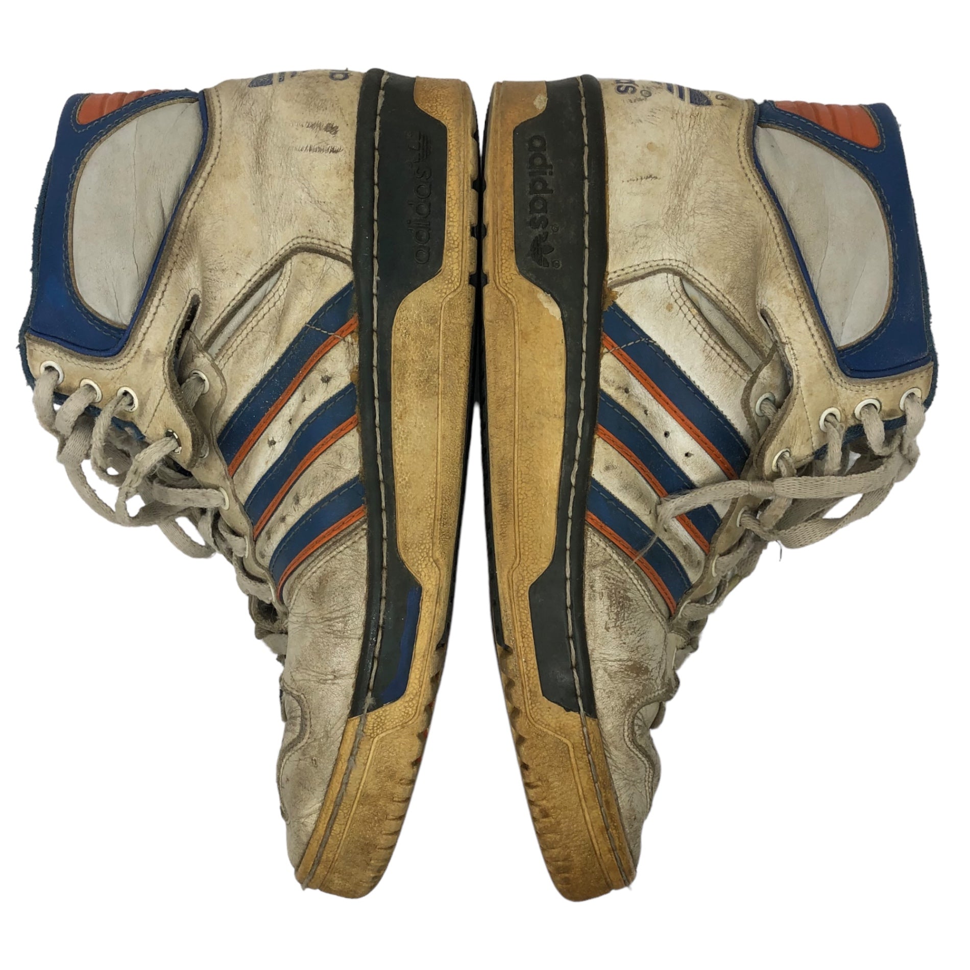 adidas(アディダス) 80's EWING 80年代 ユーイング フランス製 ヴィンテージ ハイカット スニーカー SIZE 44(28cm程度) ホワイト×ブルー