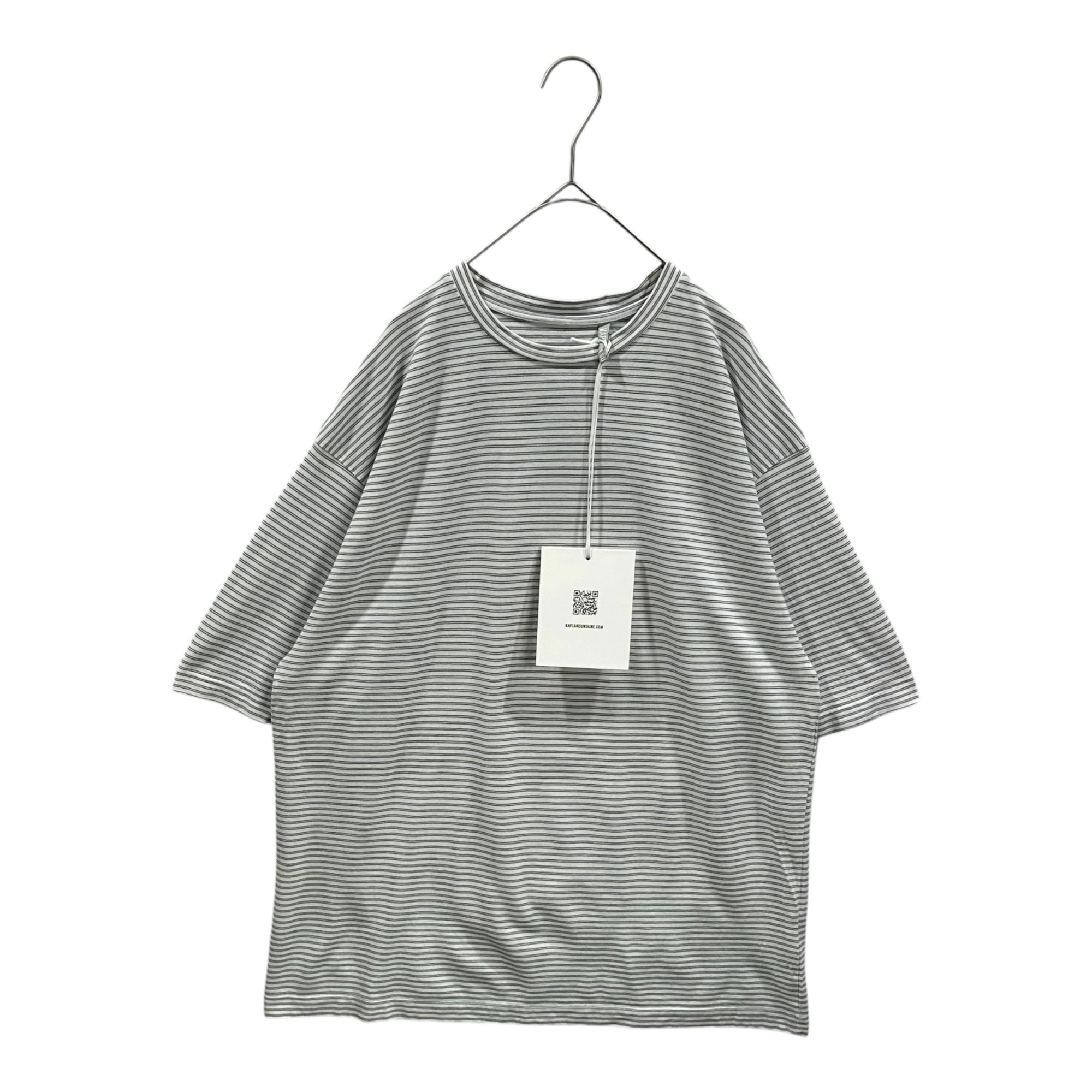 KAPTAIN SUNSHINE(キャプテンサンシャイン) Hard Twisted Border Jersey S/S Tee ボーダー 半袖 Tシャツ KS23SCS07 38 ホワイト
