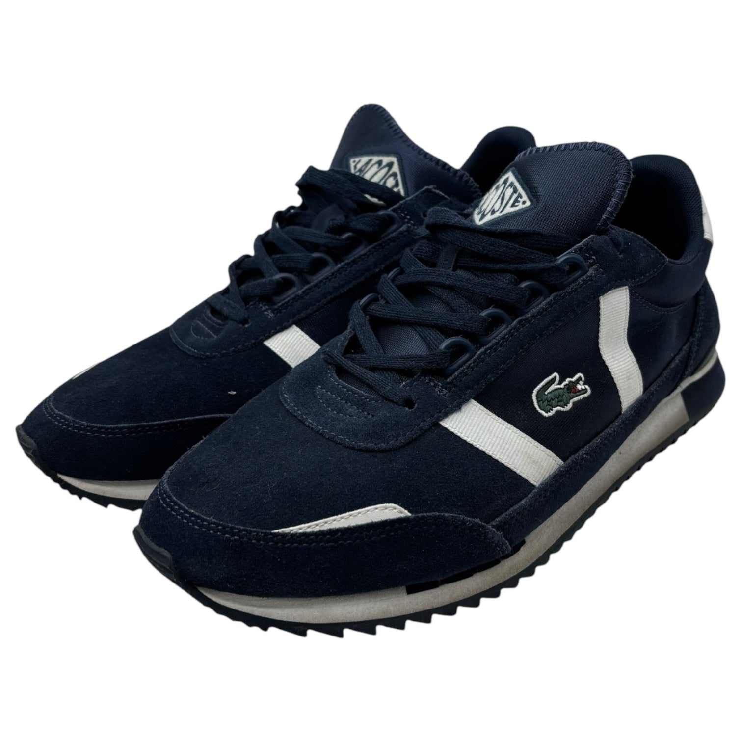 LACOSTE(ラコステ) PARTNER RETRO スウェード 切替 ローカット スニーカー 29249 28.5cm ネイビー