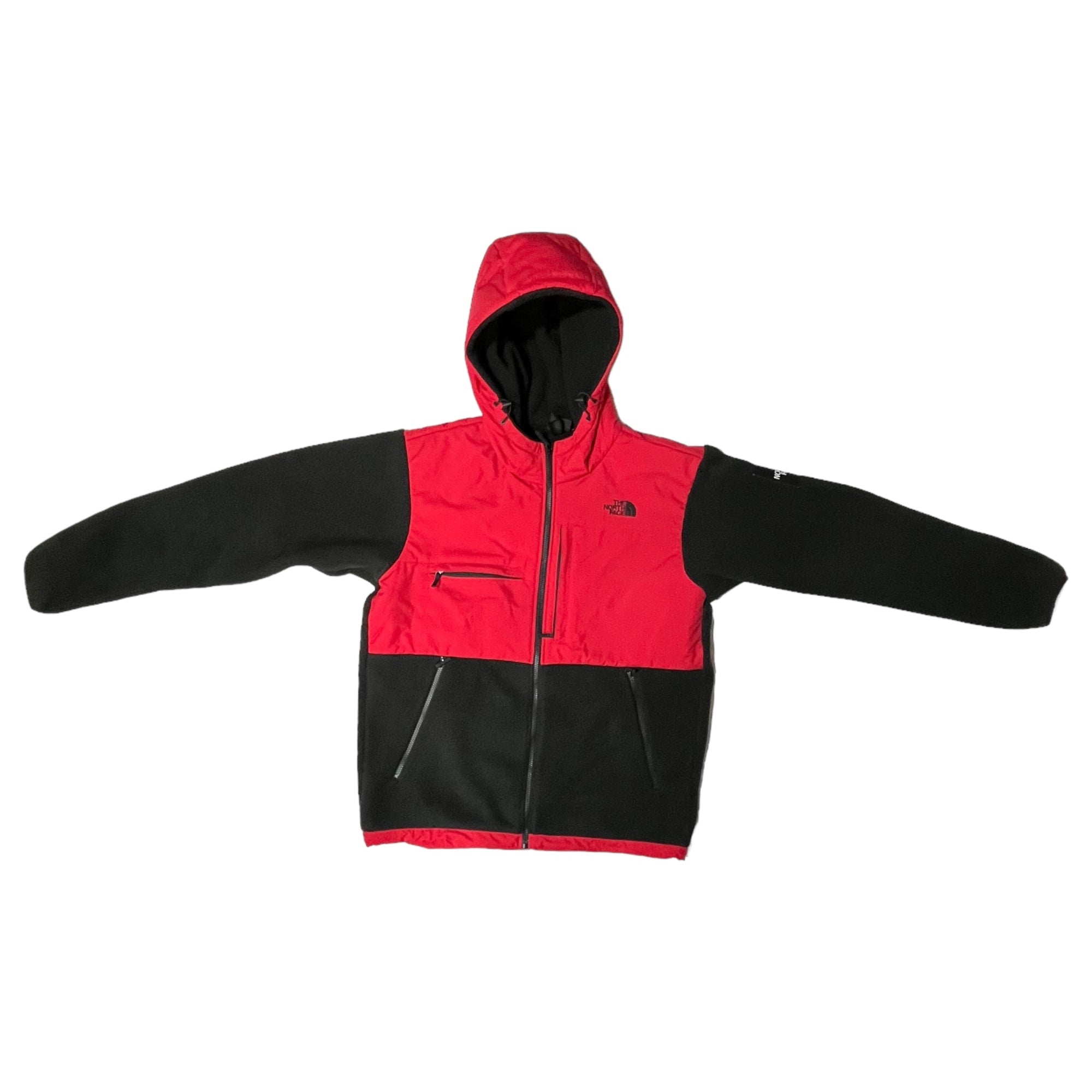 THE NORTH FACE(ノースフェイス) Denali Hoodie デナリ フーディ NA71952 XL レッド×ブラック フリース ジャケット