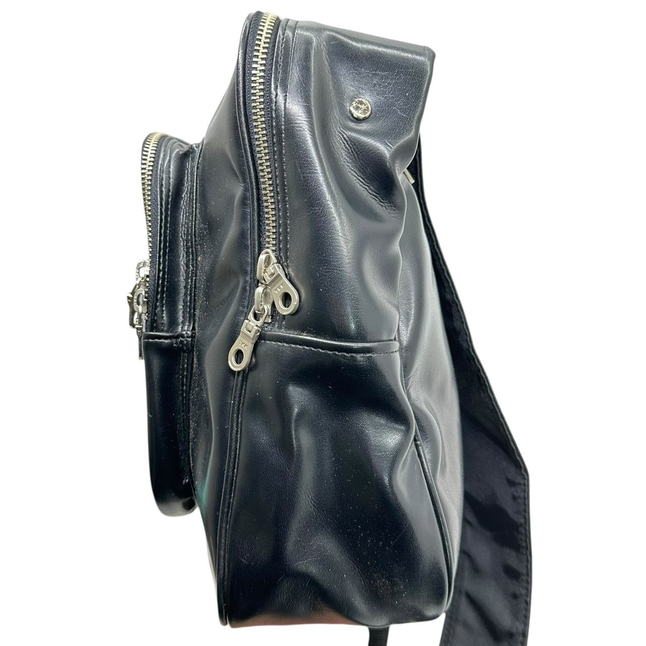 Jean Paul GAULTIER HOMME(ジャンポールゴルチエオム) 90's ~ 00's Archive Enamel Shoulder Bag アーカイブ エナメル ワン ショルダー バッグ ブラック ボディ 斜め掛け ハンド