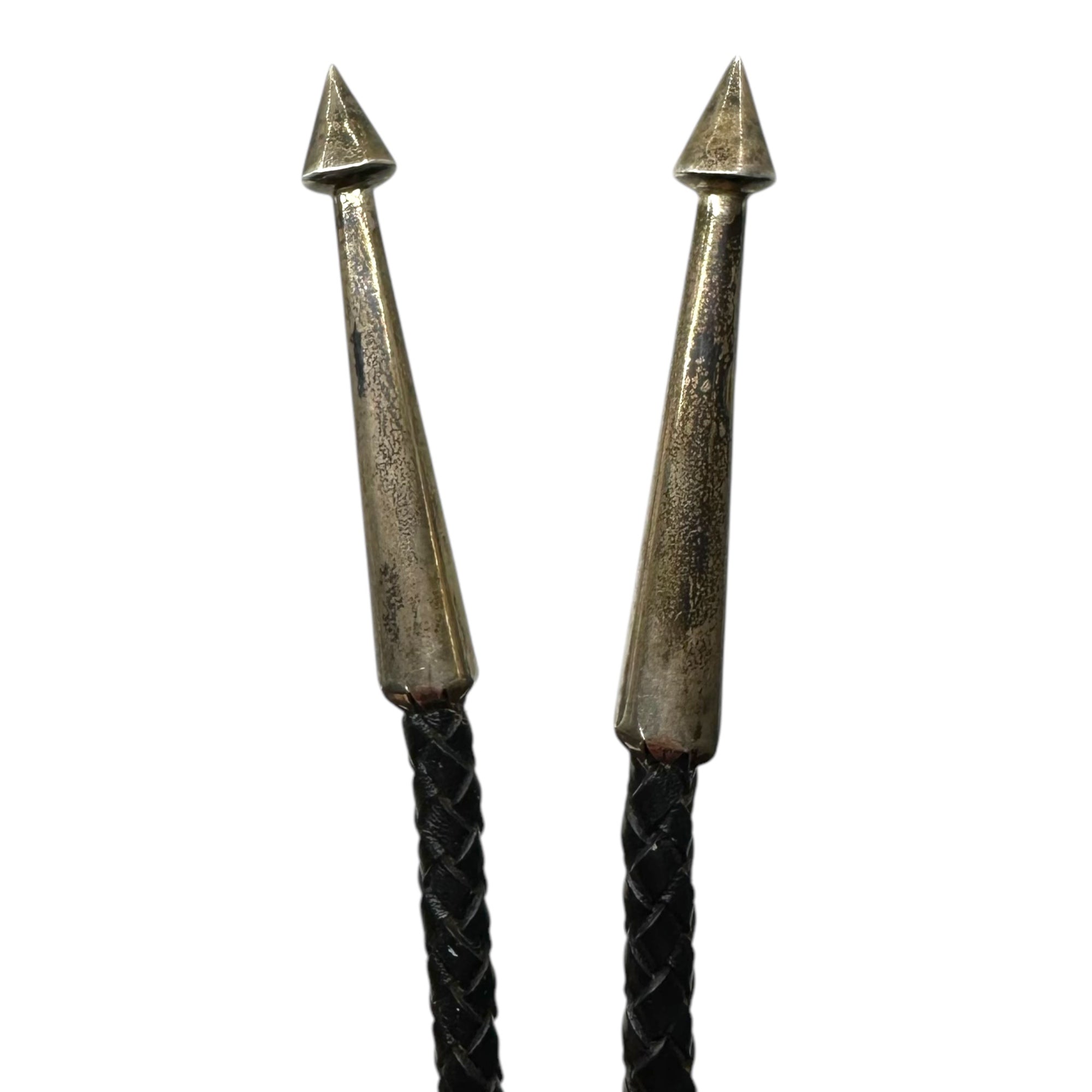 Indian Jewelry(インディアンジュエリー) 925 Sunface leather bolo tie サンフェイス ターコイズ レザー ボロタイ ブラック アロー刻印 弓矢