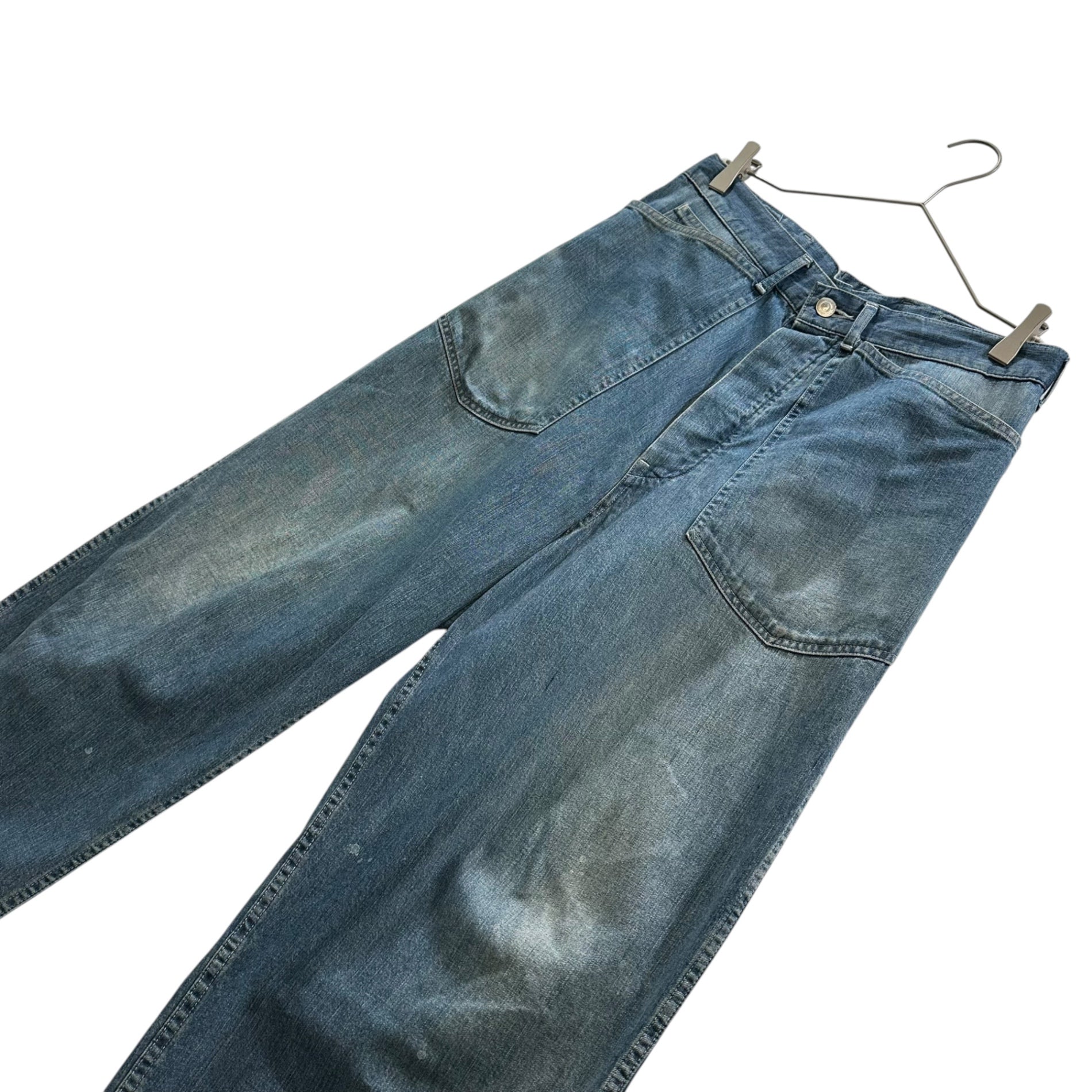 MAATEE & SONS(マーティーアンドサンズ) MILITARY DENIM VWASH PANTS ミリタリー デニム パンツ MT4103-0212B インデイゴ