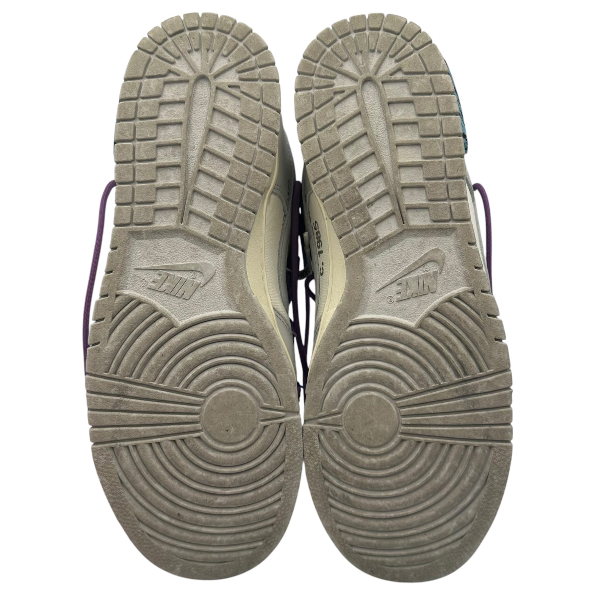 NIKE×Off-White(ナイキ×オフホワイト) Dunk Low 1 OF 50 "48" ダンク ロー DM1602-107 29.5cm グレー×ホワイト スニーカー