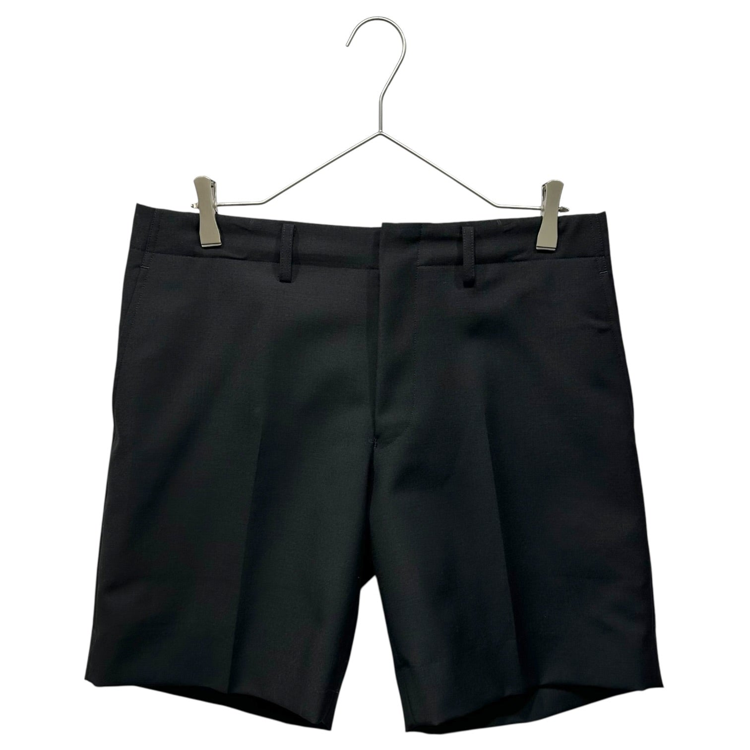 COMME des GARCONS JUNYA WATANABE(コムデギャルソンジュンヤワタナベ) 12SS Short Slacks Shorts with Mohair Blend モヘア混 ショート スラックス ショーツ ハーフパンツ JI-P003 L ブラック AD2011