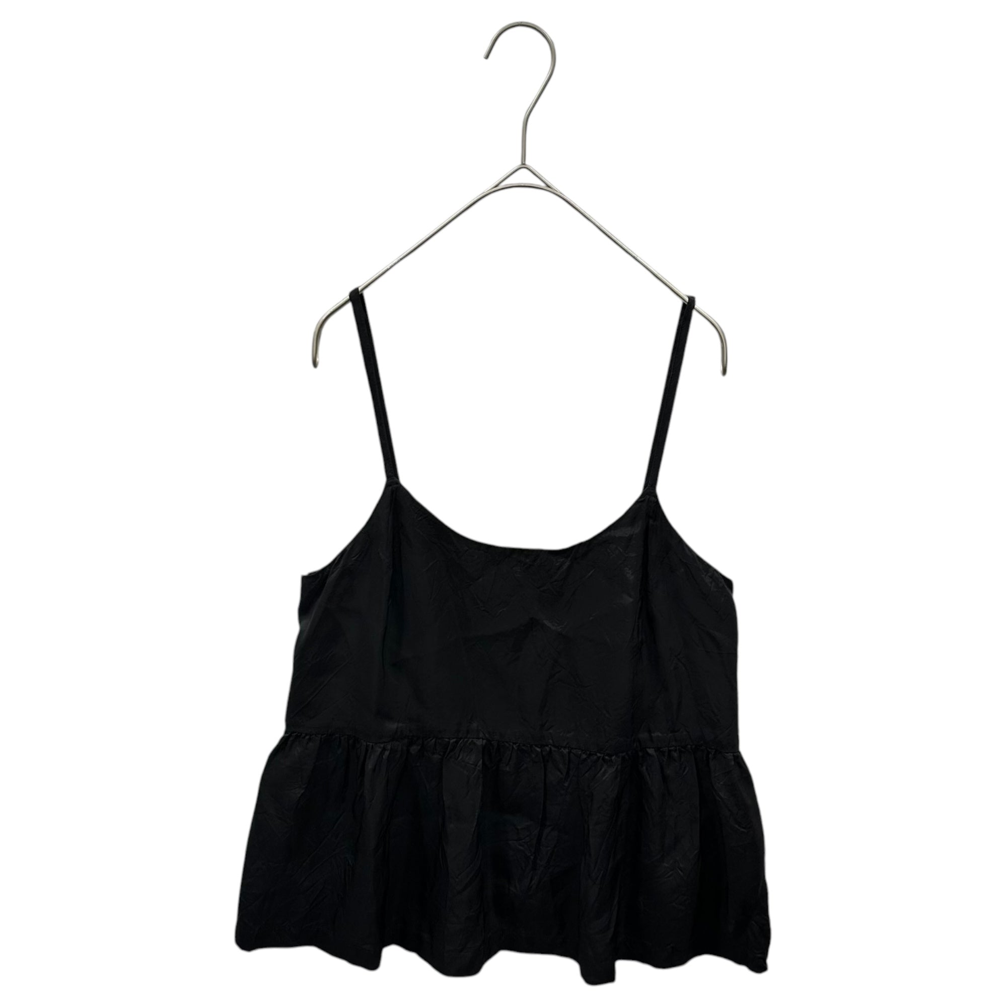 COMME des GARCONS COMME des GARCONS(コムデギャルソンコムデギャルソン) 2023SS Cupro Gathered Bustier キュプラ ギャザー ビスチェ RK-B024 M ブラック AD2022 フレア キャミソール