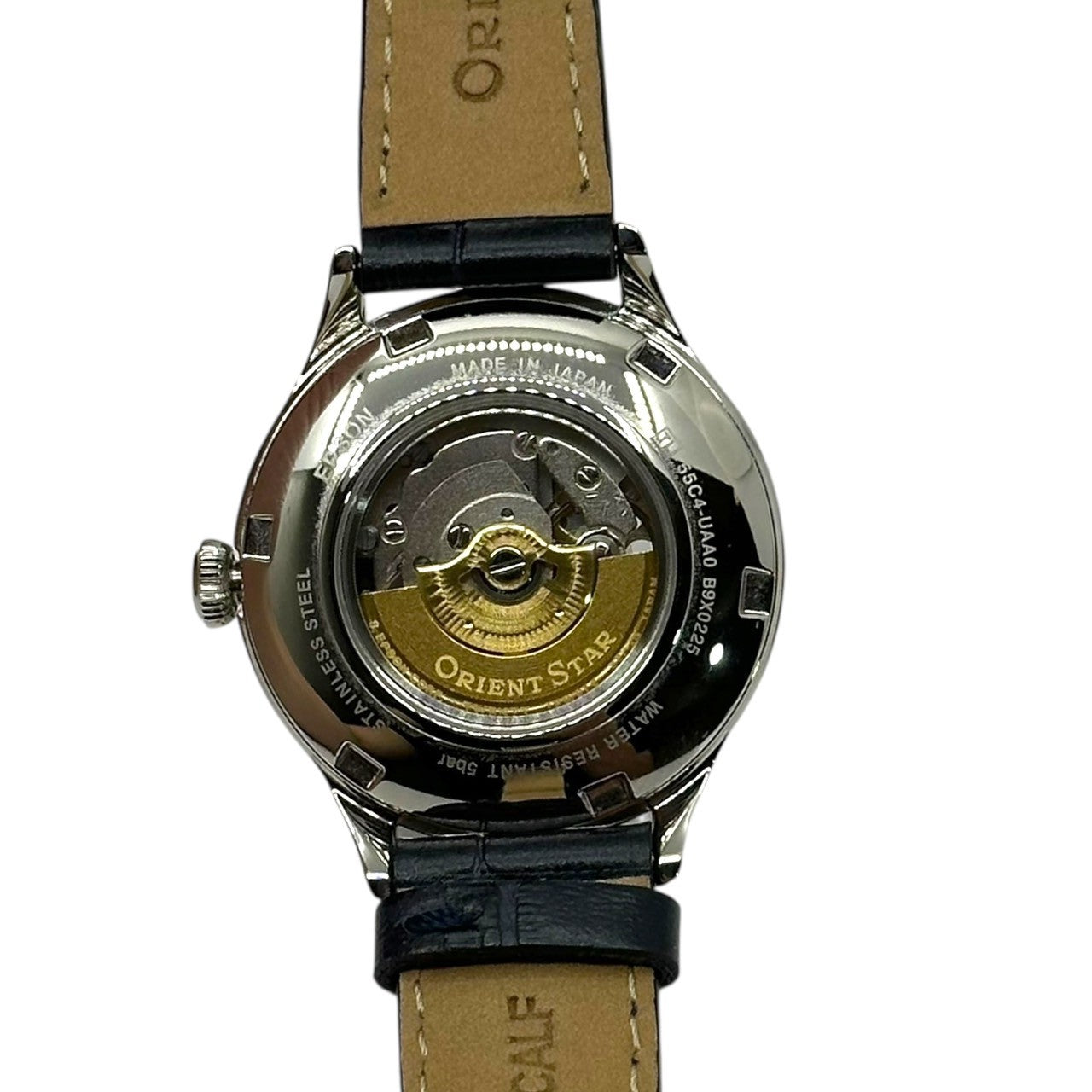 Orient Star(オリエントスター) Classic Semi-Skeleton クラシック セミ スケルトン 自動巻き 腕時計 55C4-UAA0 ホワイト 機械式 オープンハート ウォッチ 箱付