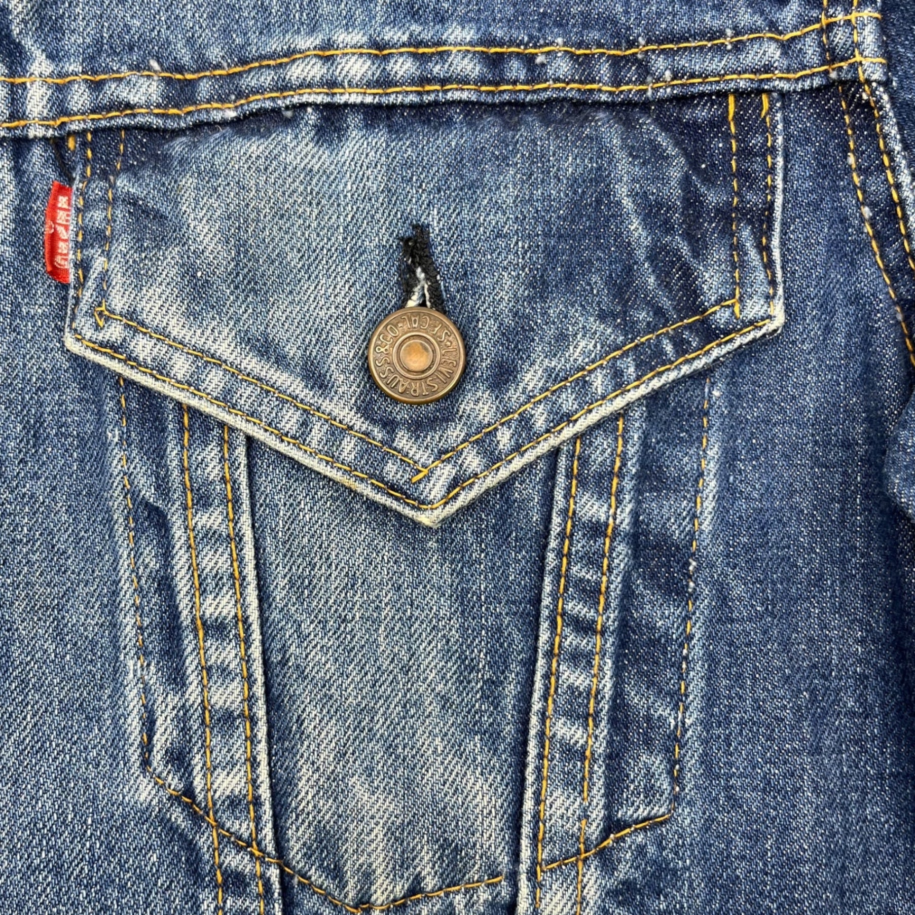 Levi's(リーバイス) 70's 70505 Trucker denim jacket トラッカー デニム ジャケット 70505 表記無し インディゴ USA製 70年代 CHEVROLET BIG E 526