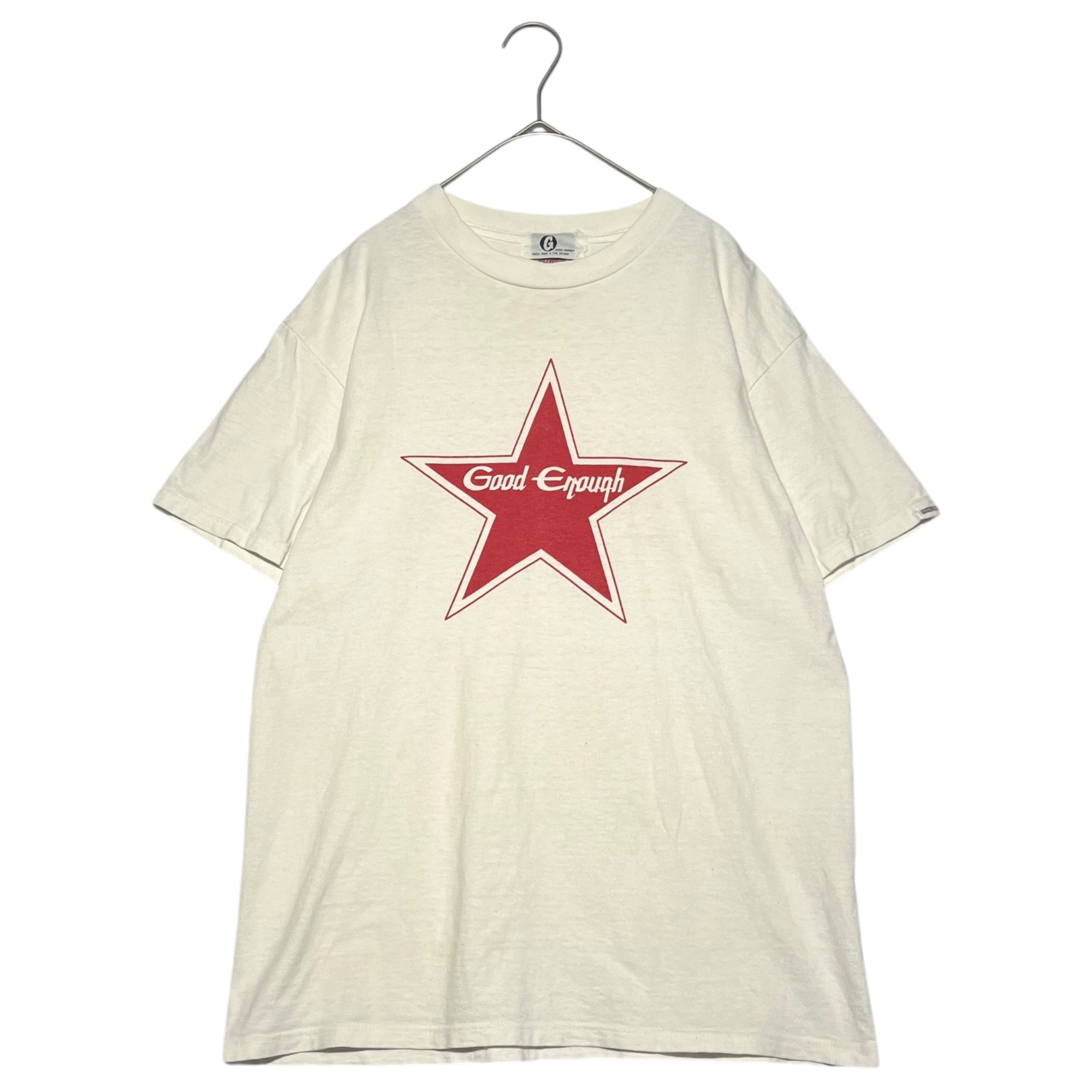 GOODENOUGH(グッドイナフ) 90's Initial Star Print T-Shirt 初期 スター プリント Tシャツ 90年代 M ホワイト×レッド