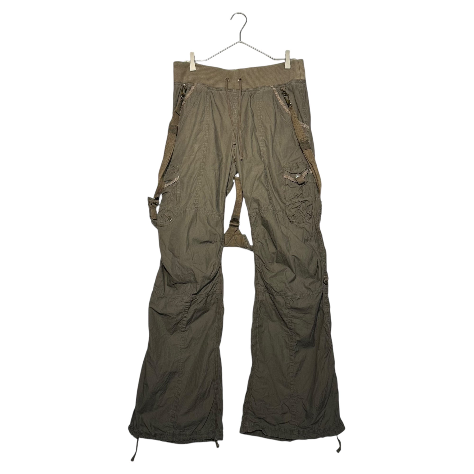 goa(ゴア) 00's archive parachute pants アーカイブ パラシュート パンツ 35145004 FREE カーキ ボンテージ カーゴ Y2K 平成