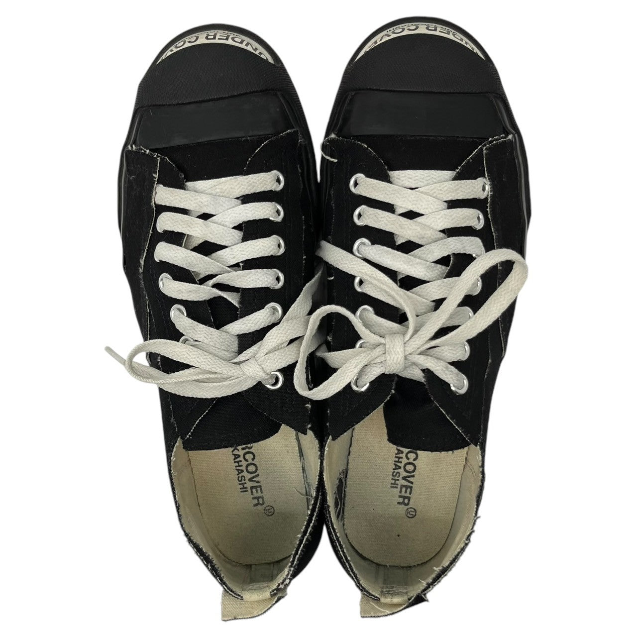 UNDERCOVER(アンダーカバー) TOE LOGO CANVAS SNEAKERS トゥー ロゴ キャンバス スニーカー UC2B9F05 M(26-26.5cm) ブラック