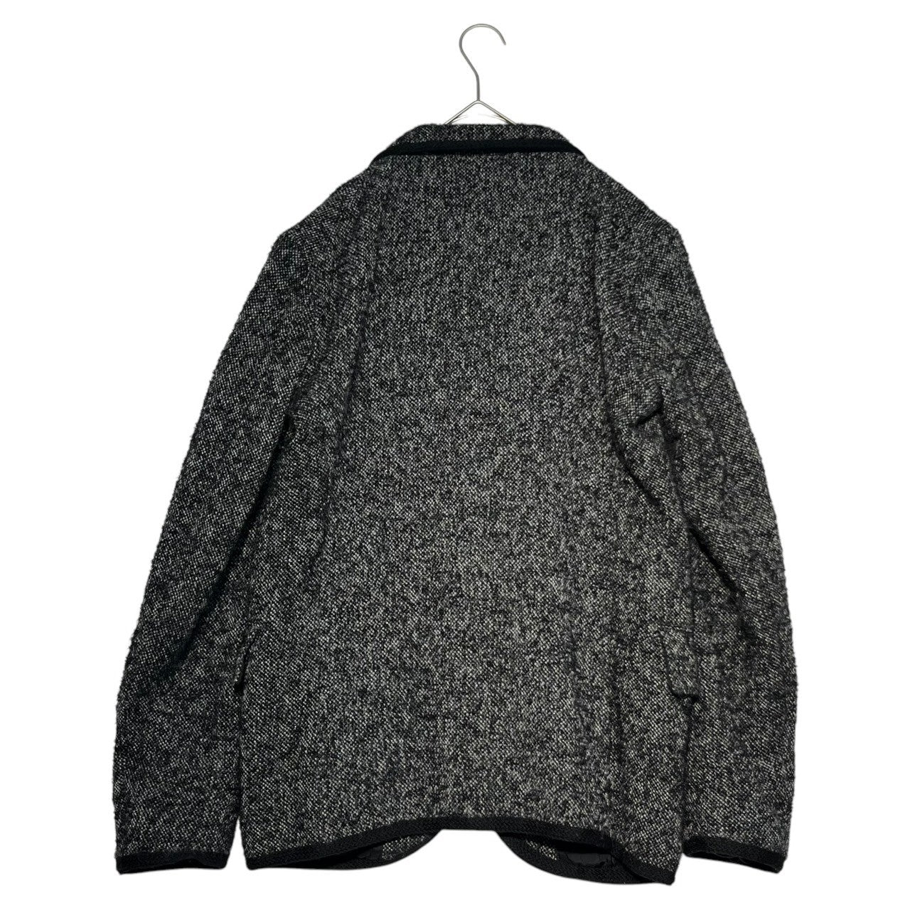 BLACK COMME des GARCONS(ブラックコムデギャルソン) 15AW Brushed wool piping jacket 起毛 ウール パイピング ジャケット 1P-J014 XS グレー AD2015 テーラード