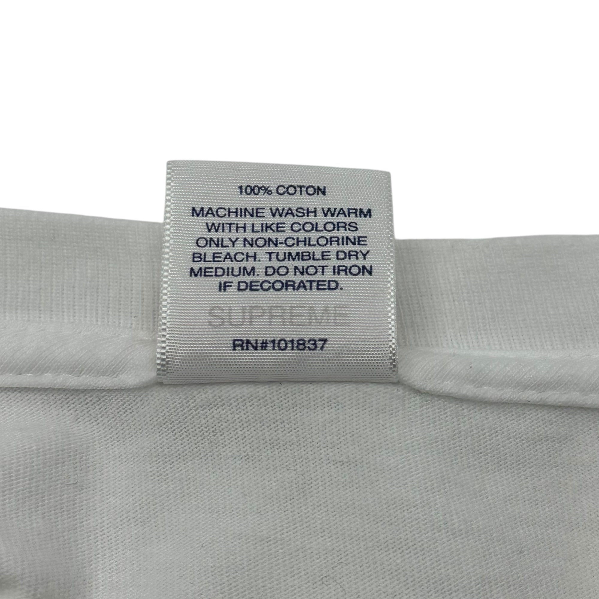 SUPREME(シュプリーム) 20AW USA made Box Logo L/S Tee USA製 ボックス ロゴ 長袖 Tシャツ XL ホワイト×レッド