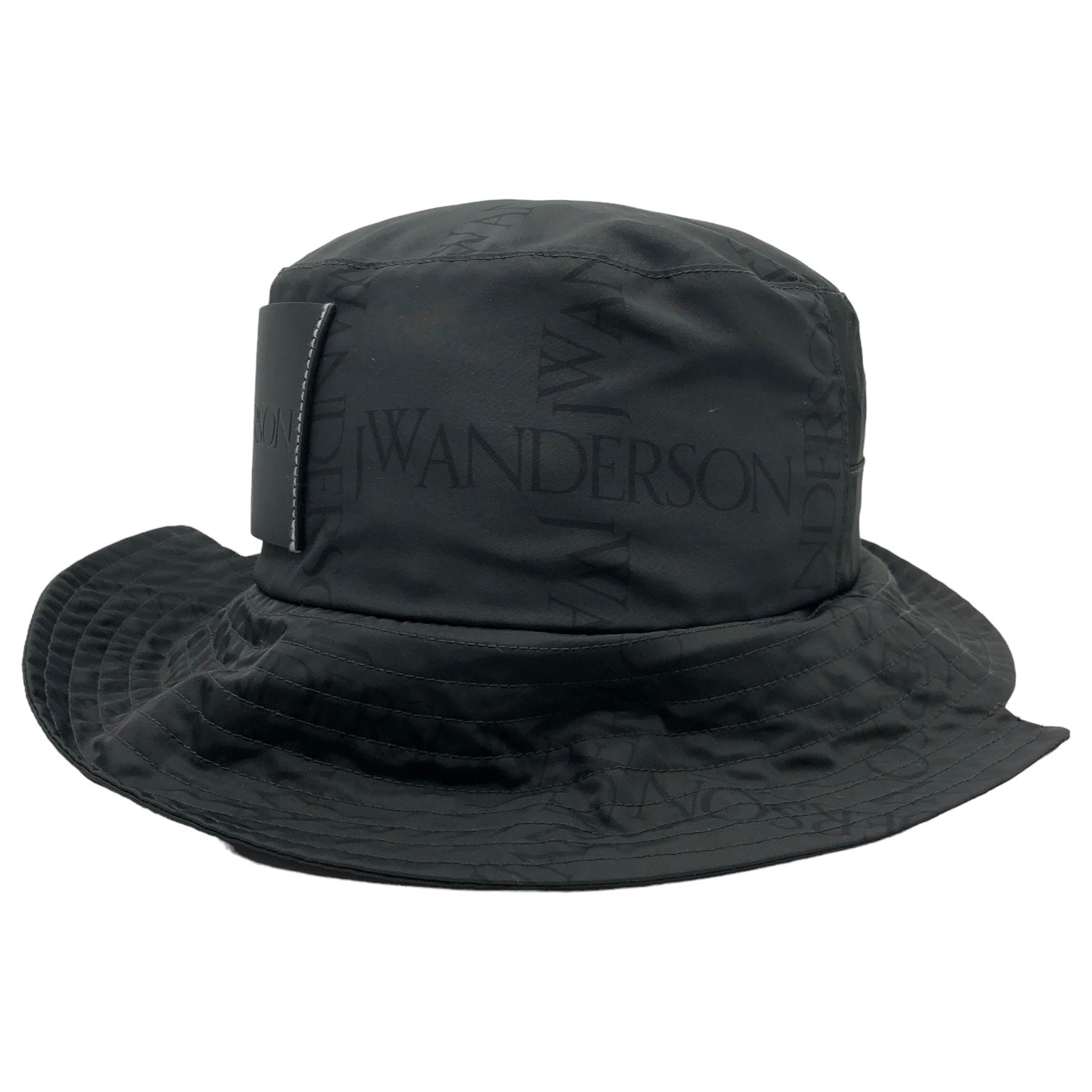 J.W.ANDERSON(ジェイダブリューアンダーソン) logo patch safari hat ロゴパッチ サファリ ハット N1 7GW 58 ブラック バケット