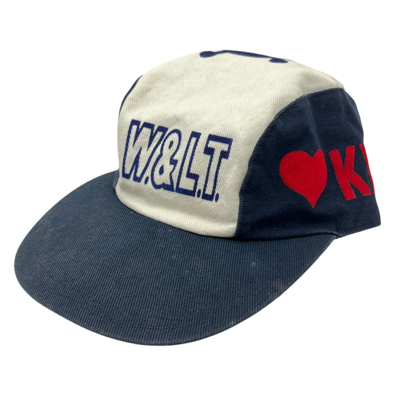 W.&L.T.(ウォルト) Vintage PukPuk Cap ヴィンテージ パクパク キャップ 2 ネイビー×ホワイト MADE IN ITALY 稀少品