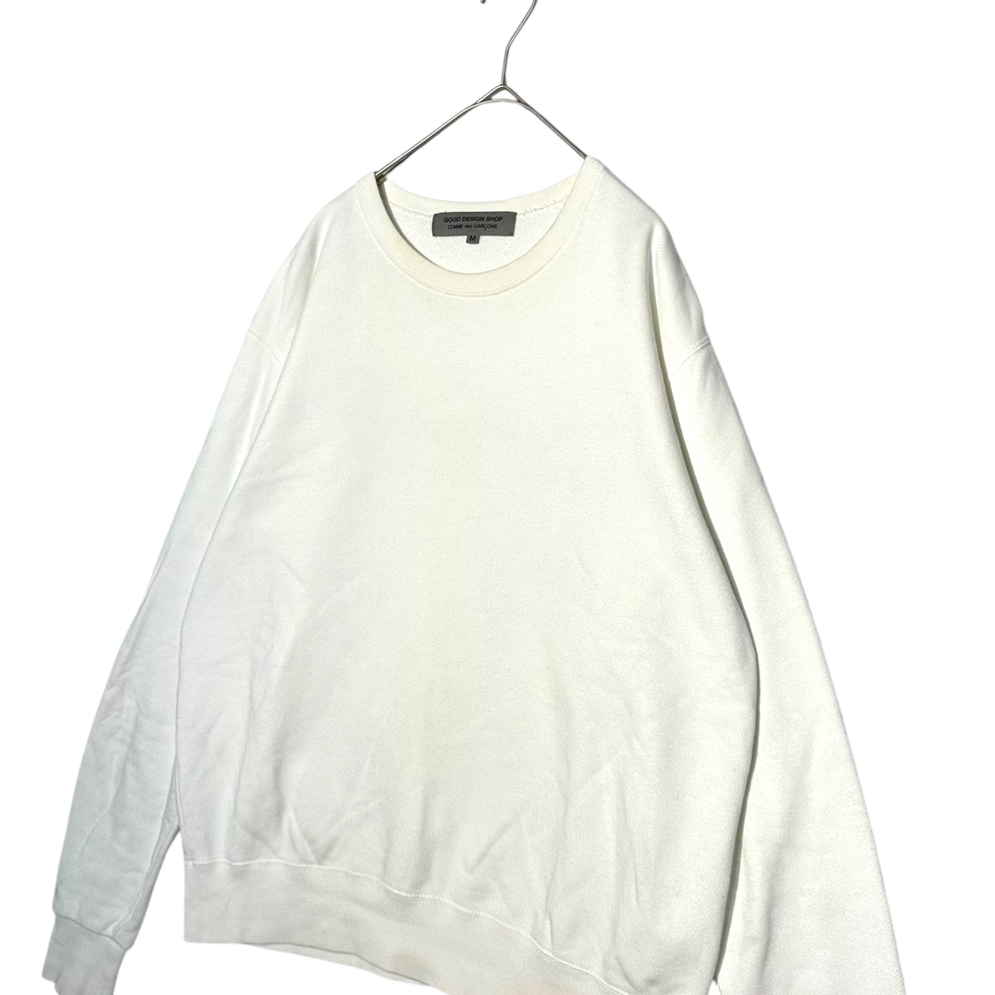 GOOD DESIGN SHOP COMME des GARCONS(グッドデザインショップコムデギャルソン) Back Logo Long Sleeve Crew Neck Sweatshirt バックロゴ 長袖 クルーネック スウェット IO-T002 M ホワイト AD2015