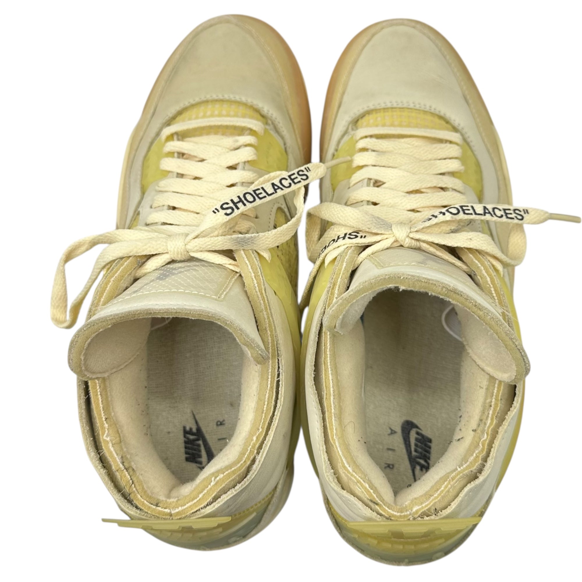 NIKE×Off-White(ナイキ×オフホワイト) Women's Air Jordan 4 SP "Sail" エアジョーダン 4 セイル CV9388-100 28cm アイボリー×ホワイト コラボ スニーカー