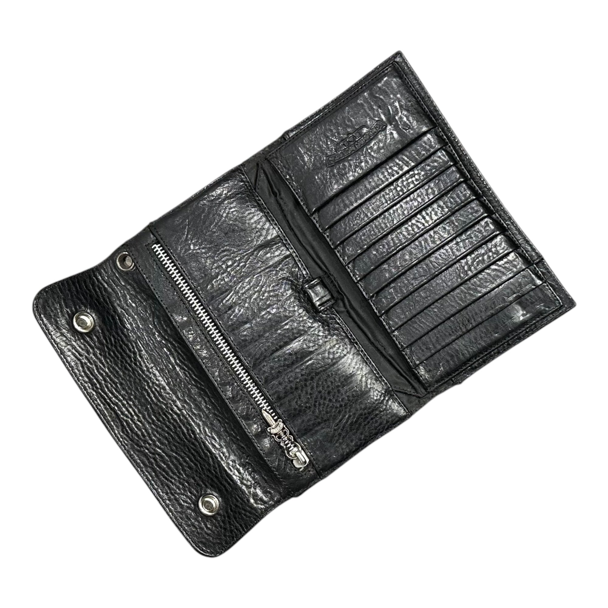 CHROME HEARTS(クロムハーツ) CH Cross Wave Wallet CHクロス ウェーブ ウォレット 財布 ブラック
