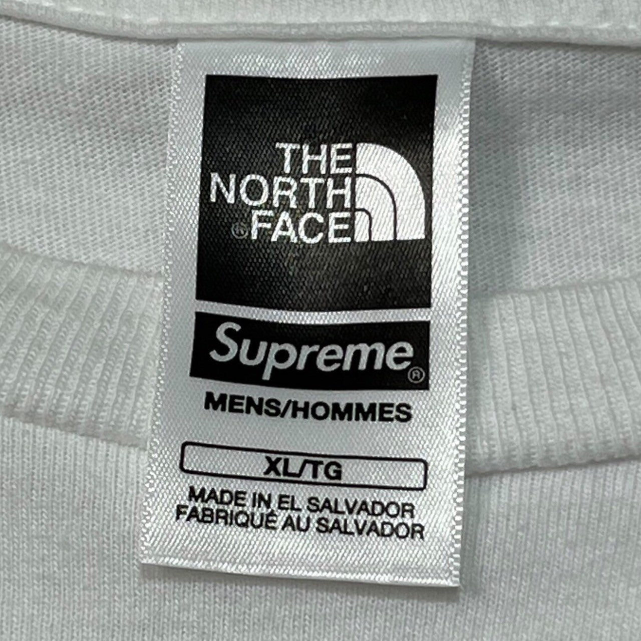 SUPREME × THE NORTH FACE(シュプリーム × ノースフェイス) 23SS The North Face Printed Pocket Tee プリント ポケットTシャツ XL ホワイト×レッド