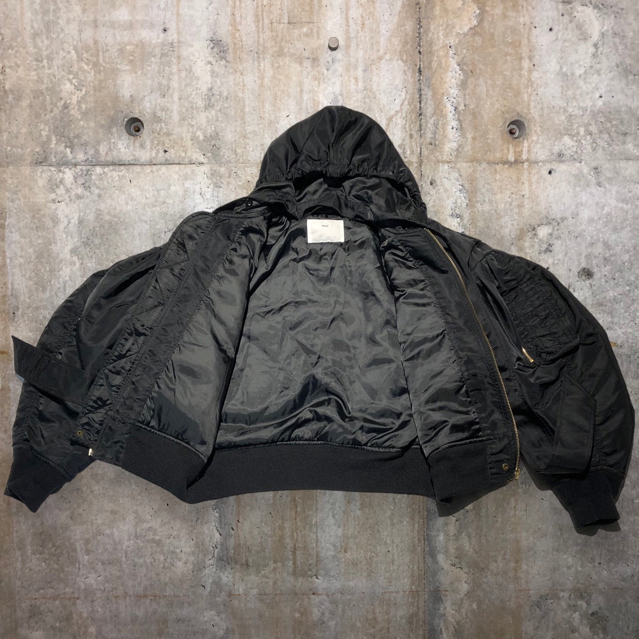 TOGA PULLA(トーガプルラ) 20AW Nylon Twill Blouson/MA-1 ジャケット TP02-FC235 38(Mサイズ程度) ブラック