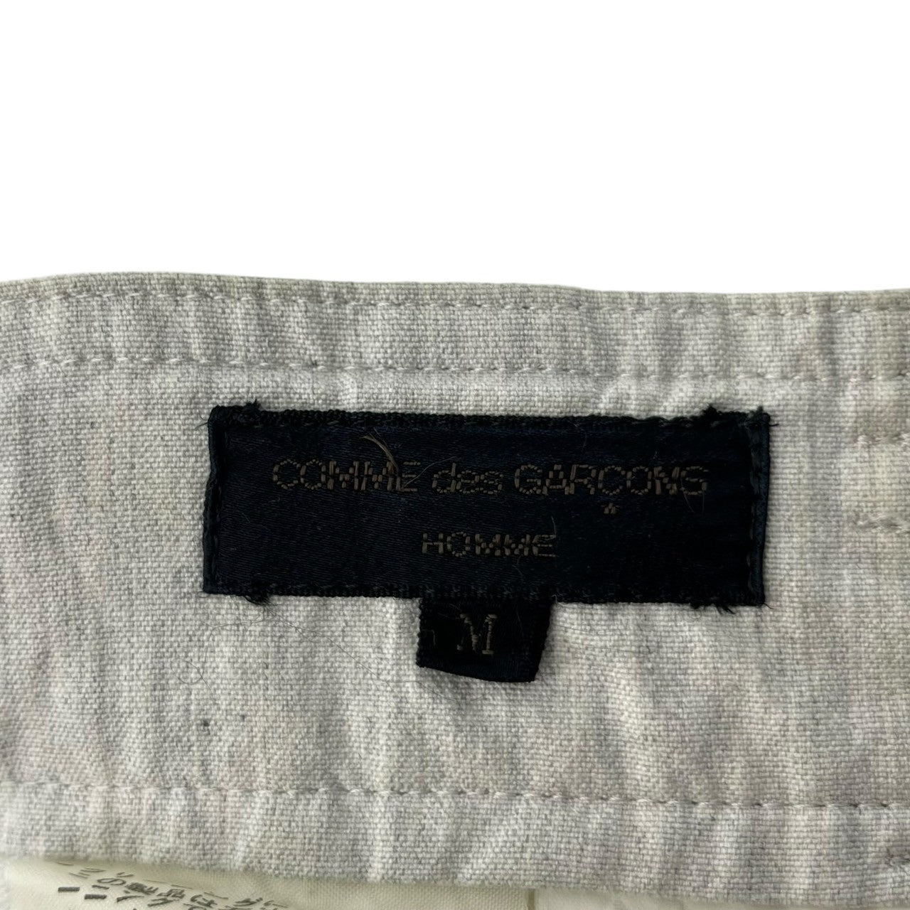 COMME des GARCONS HOMME(コムデギャルソンオム) 92SS vintage cotton 2 tuck pants ヴィンテージ コットン ツータック パンツ 田中オム 90年代 HP-11022M M ライトグレー AD1991