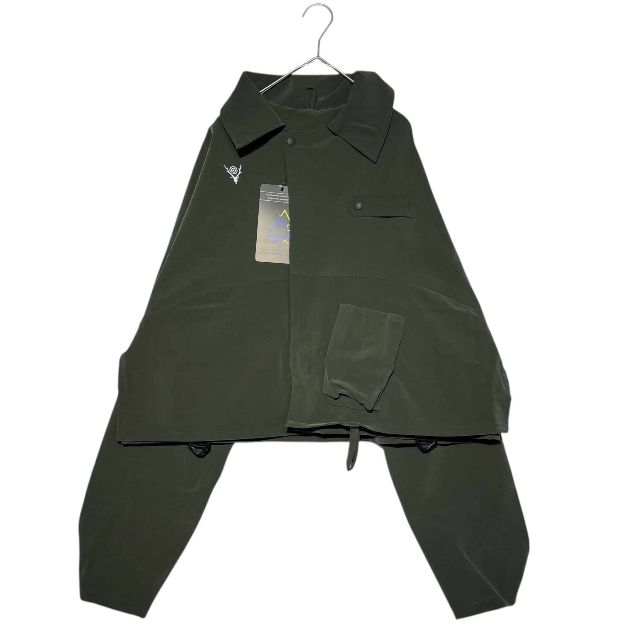 South2 West8 S2W8(サウス2ウエスト8) RIVER WALKER STRETCH FISHING JACKET リバーウォーカー ストレッチ フィッシング ジャケット L グリーン マウンテンパーカー
