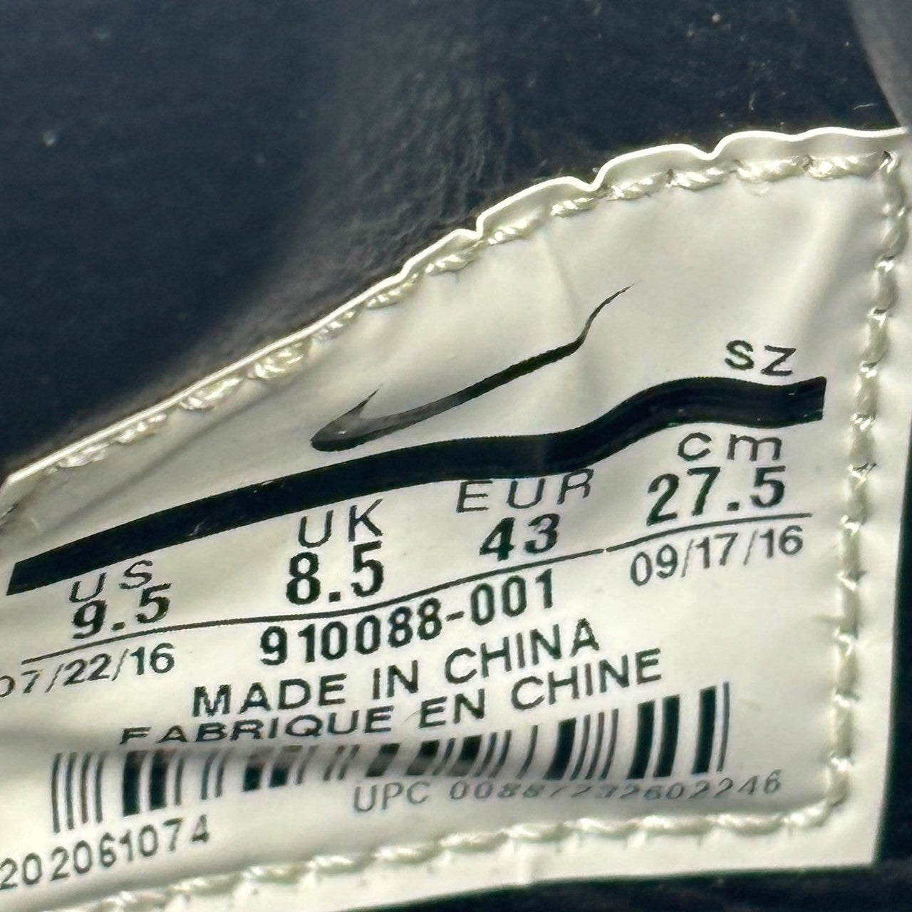 NIKE×Riccardo Tisci(ナイキ×リカルドティッシ) Dunk Mid Lux Chukka "Black" ダンク ミッド ラックス チャッカ "ブラック" 910088-001 27.5cm ブラック×ホワイト スニーカー