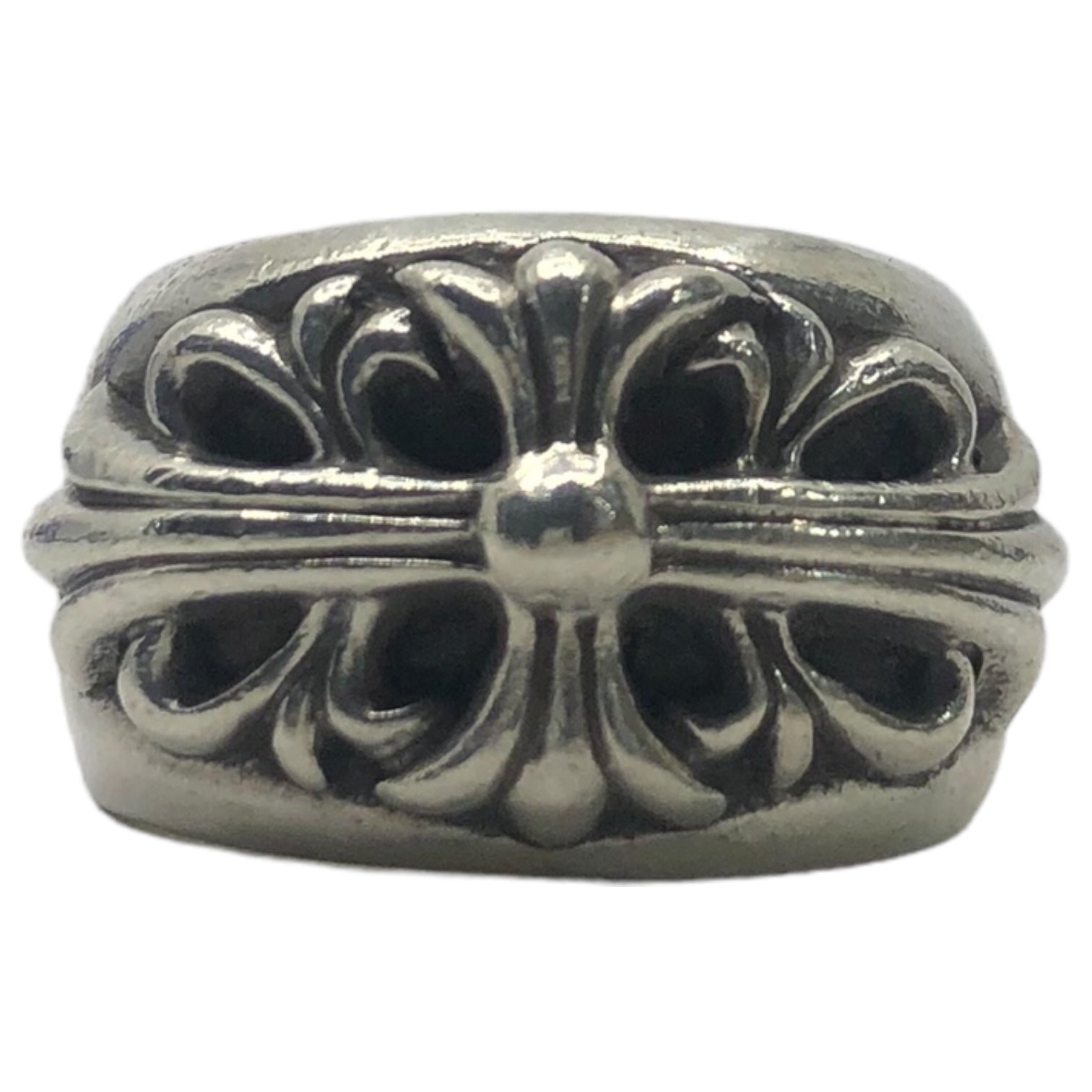 CHROME HEARTS(クロムハーツ) FLORAL CROSS RING フローラル クロス リング silver 925 12.5号  重さ：15.9g シルバー インボイス付