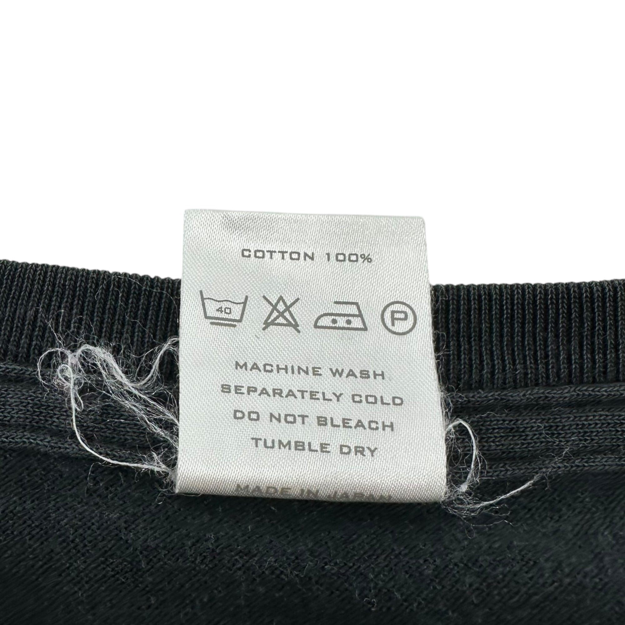 NUMBER (N)INE(ナンバーナイン) 02AW Whisper Words of Wisdom Black Tee ウィスパー プリント Tシャツ 3(M) ブラック