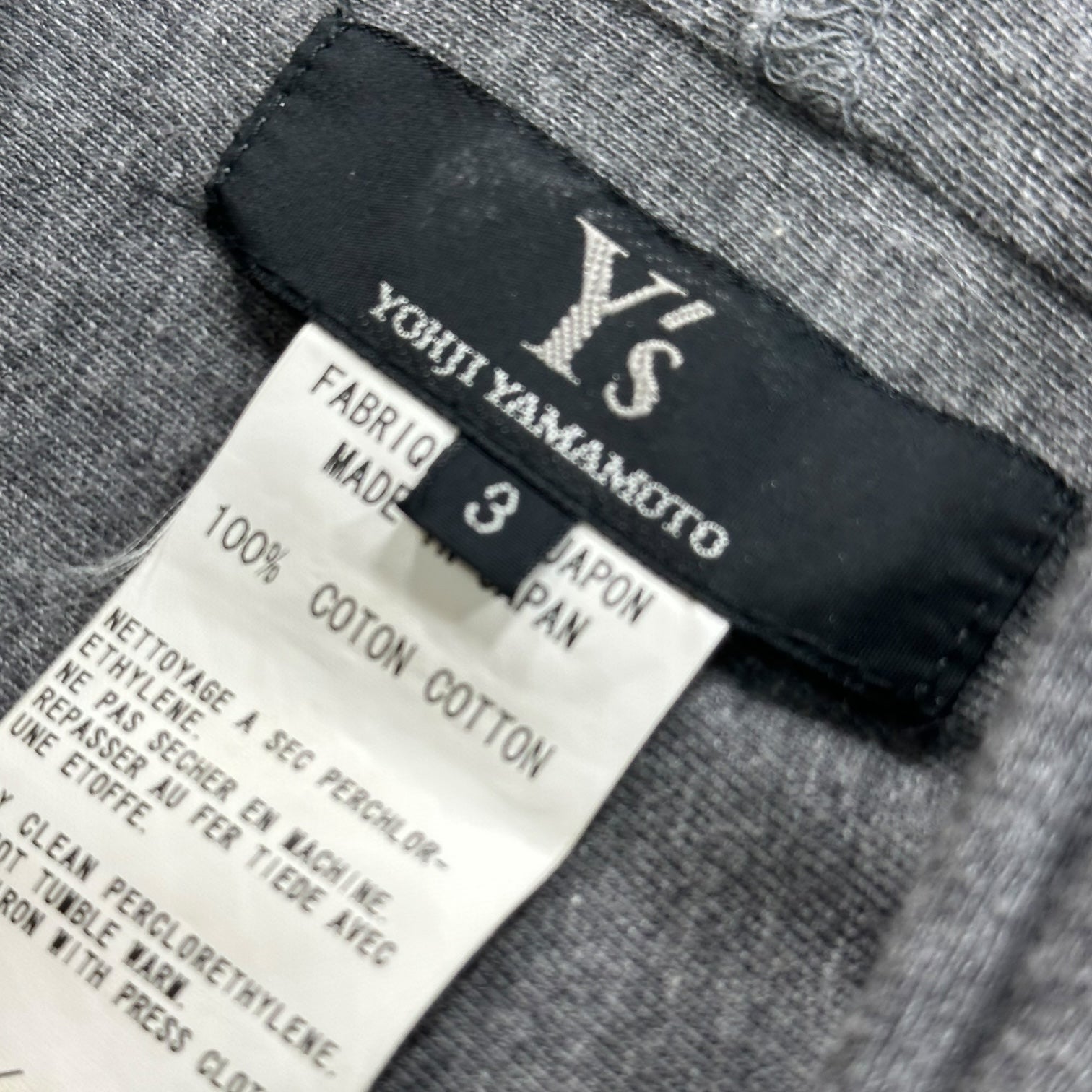Y's(ワイズ) U-neck Asymmetric Sleeveless Top Uネック 変形 ノースリーブ トップ カットソー YS-T73-553 3(L程度) グレー