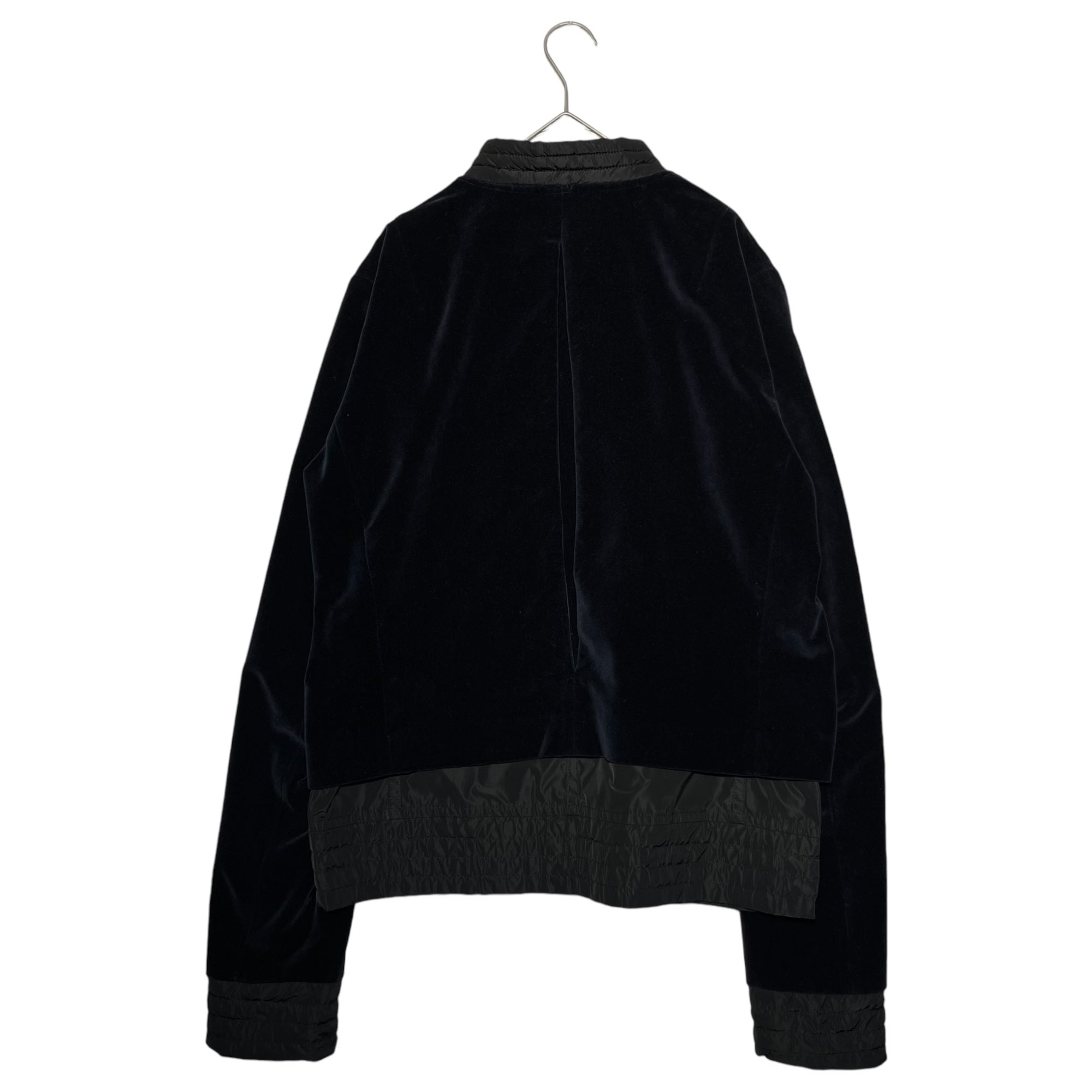 kolor(カラー) 16AW Different material velor nylon blouson 異素材 ドッキング ベロア ナイロン ブルゾン 16WCM-G04104 3(L程度) ネイビー ジャケット